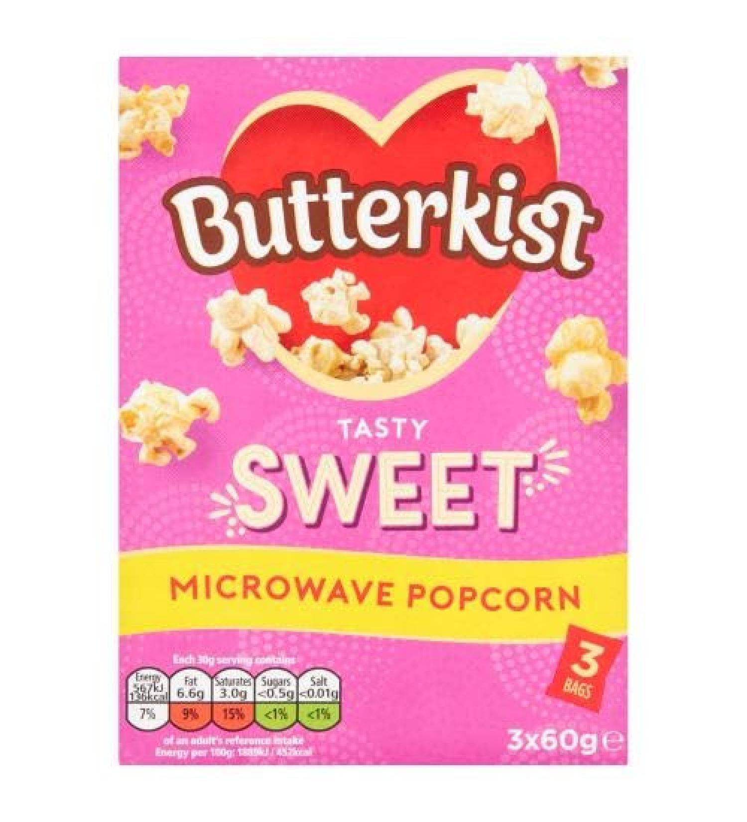 Butterkist Microwave Popcorn 3x60g (Sweet 5)