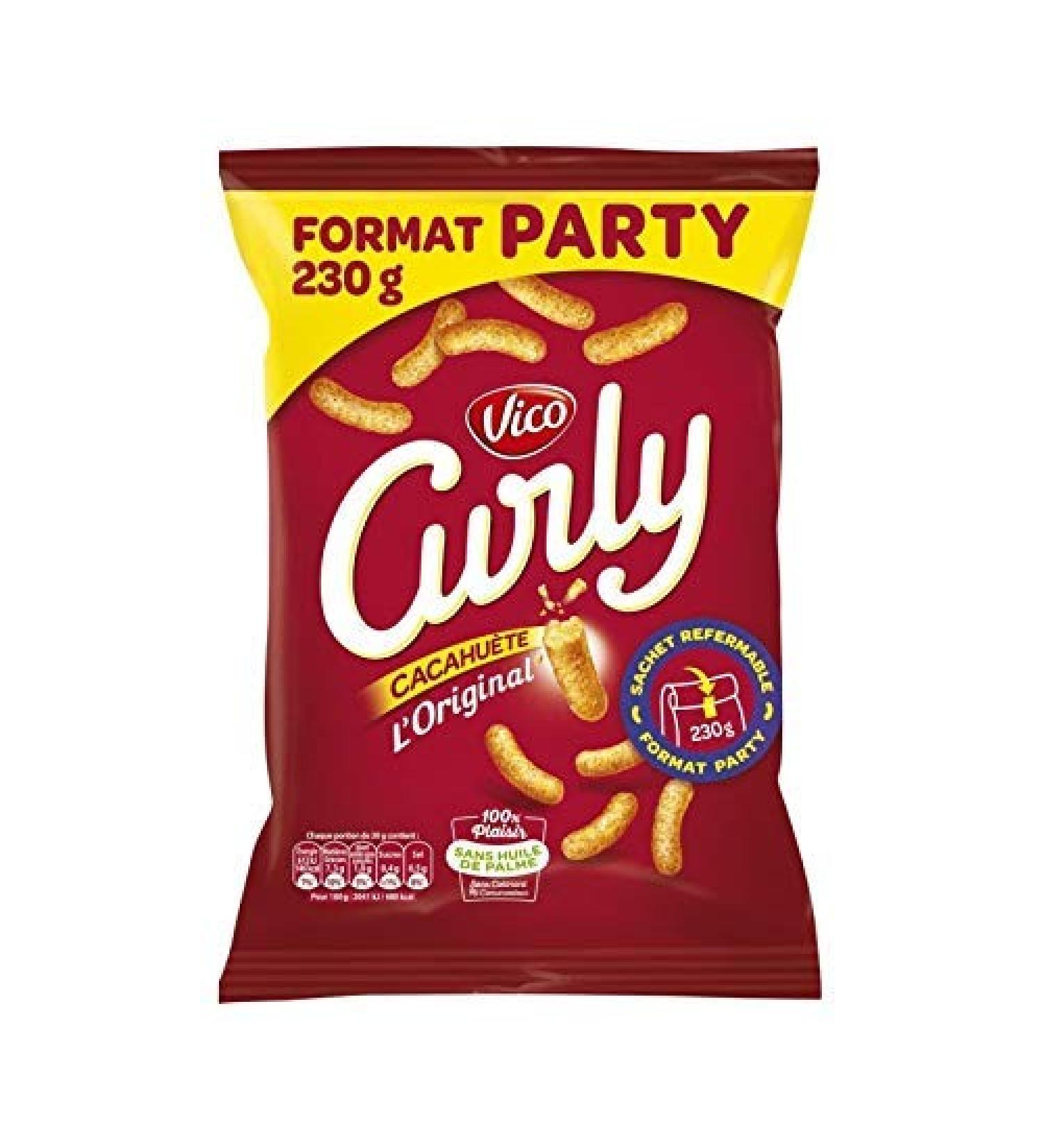 CURLY - Curly Peanut Party Size 230G - Pack of 2 - best offer - Buy Online on GoSupps.com