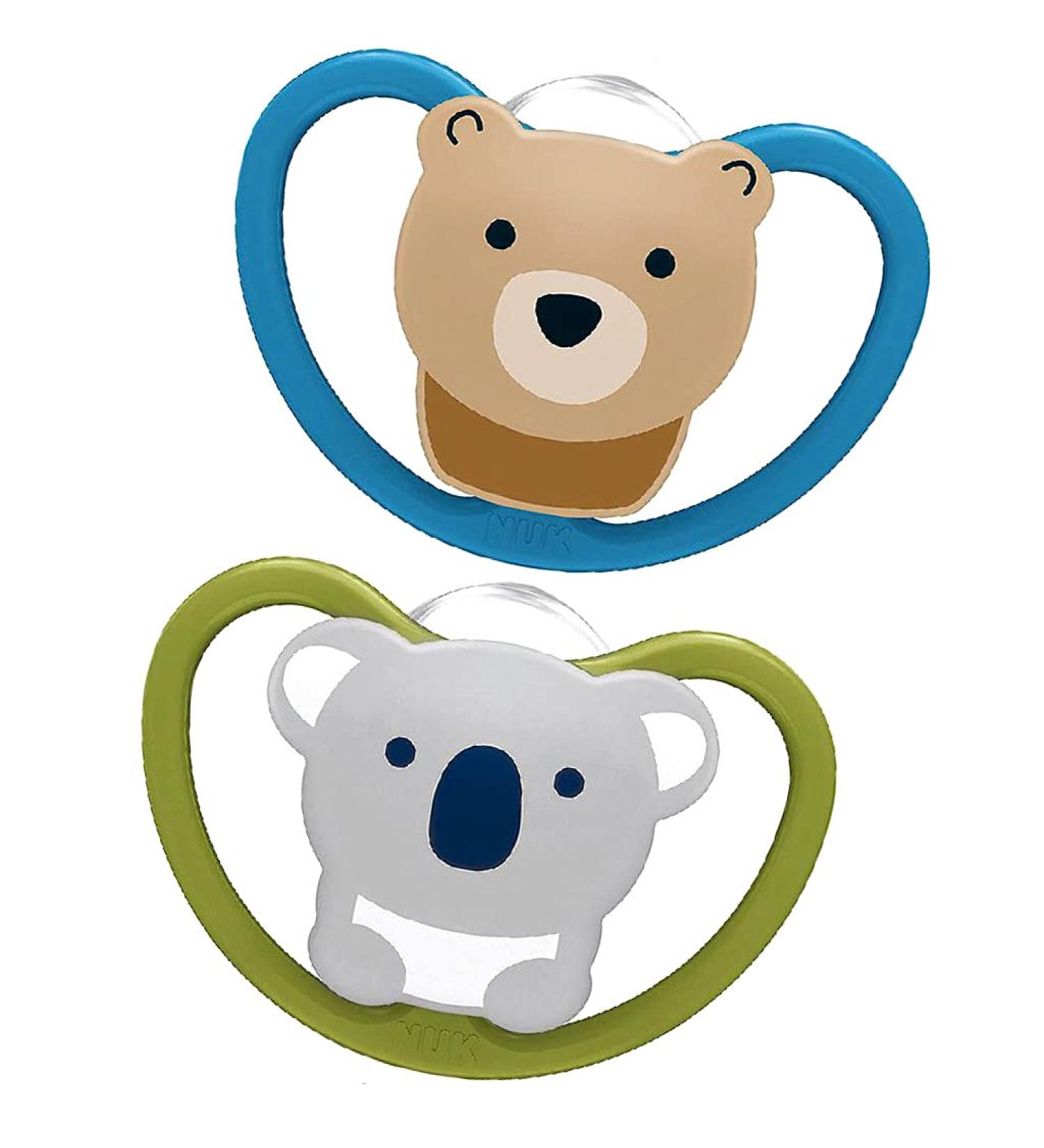 Mapa NUK Pacifier Space Silicone Size 1 2/Box - Assorted is for 1 piece