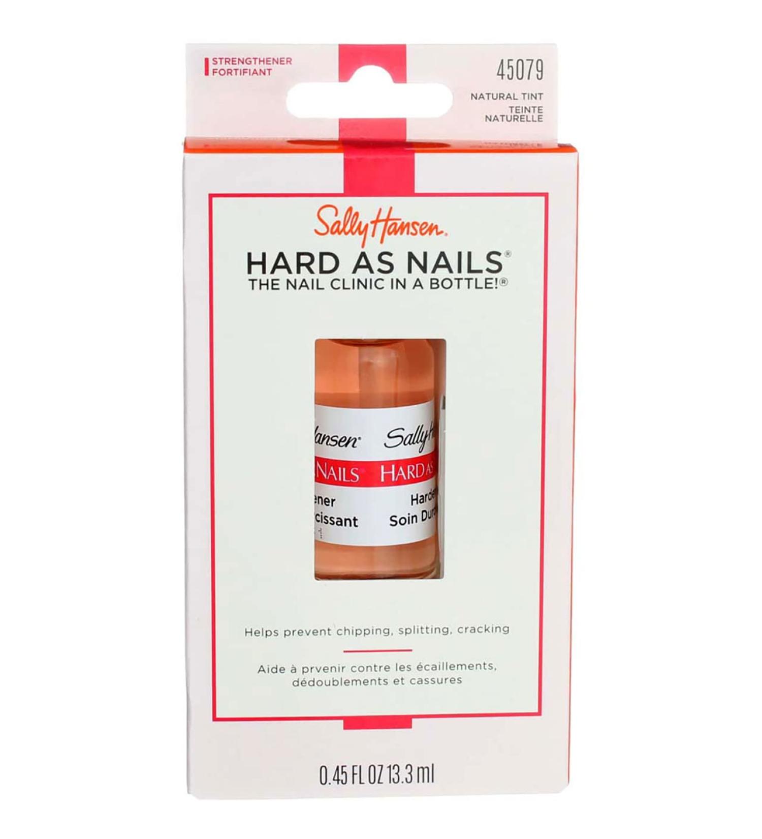 Sally Hansen Hard As Nails Natural Tint 0.45oz (13.3ml) - Pack of 3 | Long Lasting Nail Strengthener - Buy Online on GoSupps.com