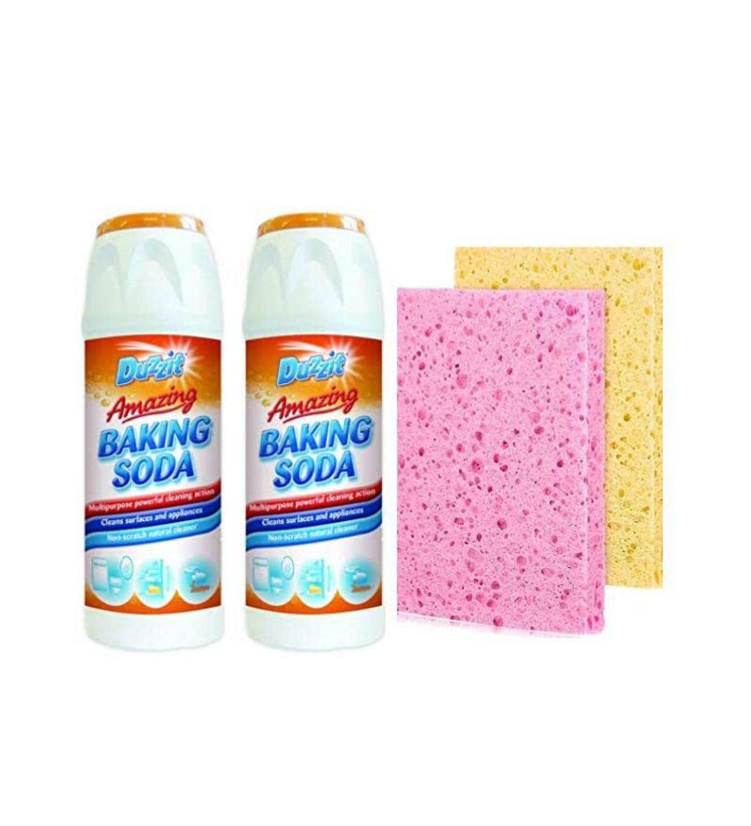 Multipurpose Powerful Cleaning baking soda for Surface And Appliances Non Scratch Natural Cleaner and washable sponge wipes. - Buy Online on GoSupps.com