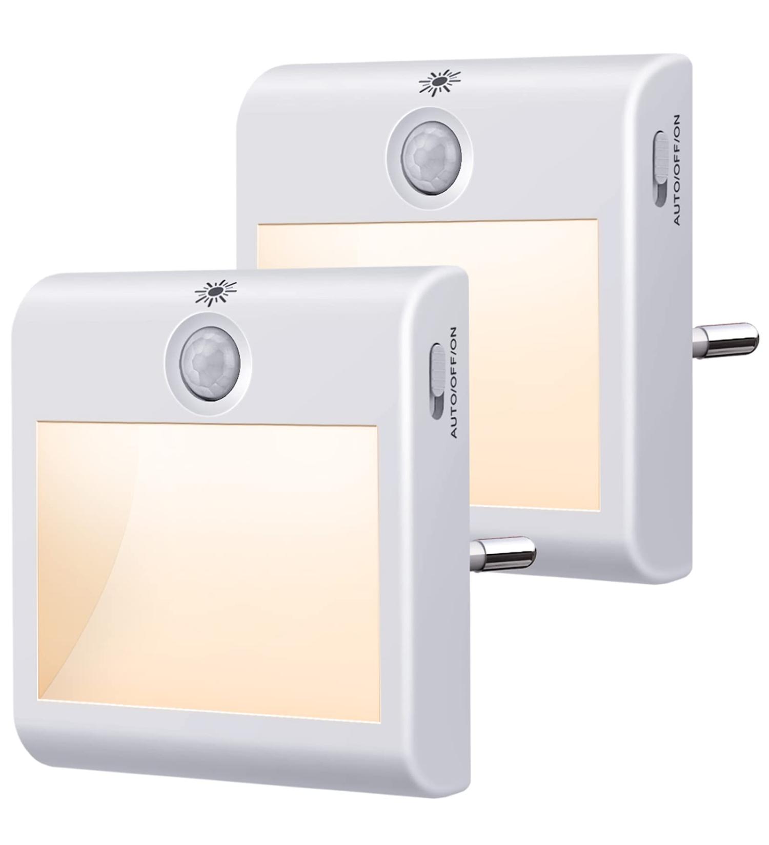 Suright Night Light Socket with Motion Detector - 2 Dimmable Brightness Modes for Kids' Room Bedroom Stairs & Kitchen - Warm White 2800-3500K - Buy Online on GoSupps.com