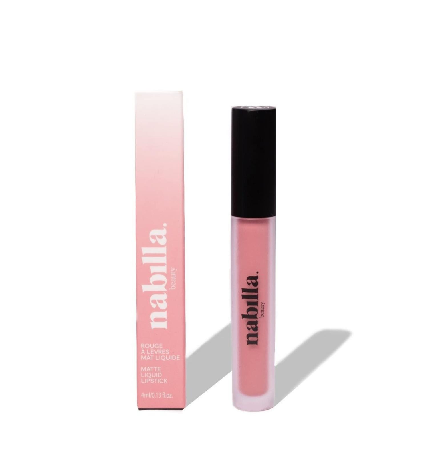 Nabilla Beauty | Liquid Matte Lipstick - Time to choose 01 | Matte velvet lipstick high pigmentation long-lasting easy to apply and comfortable (4ml) - Buy Online on GoSupps.com