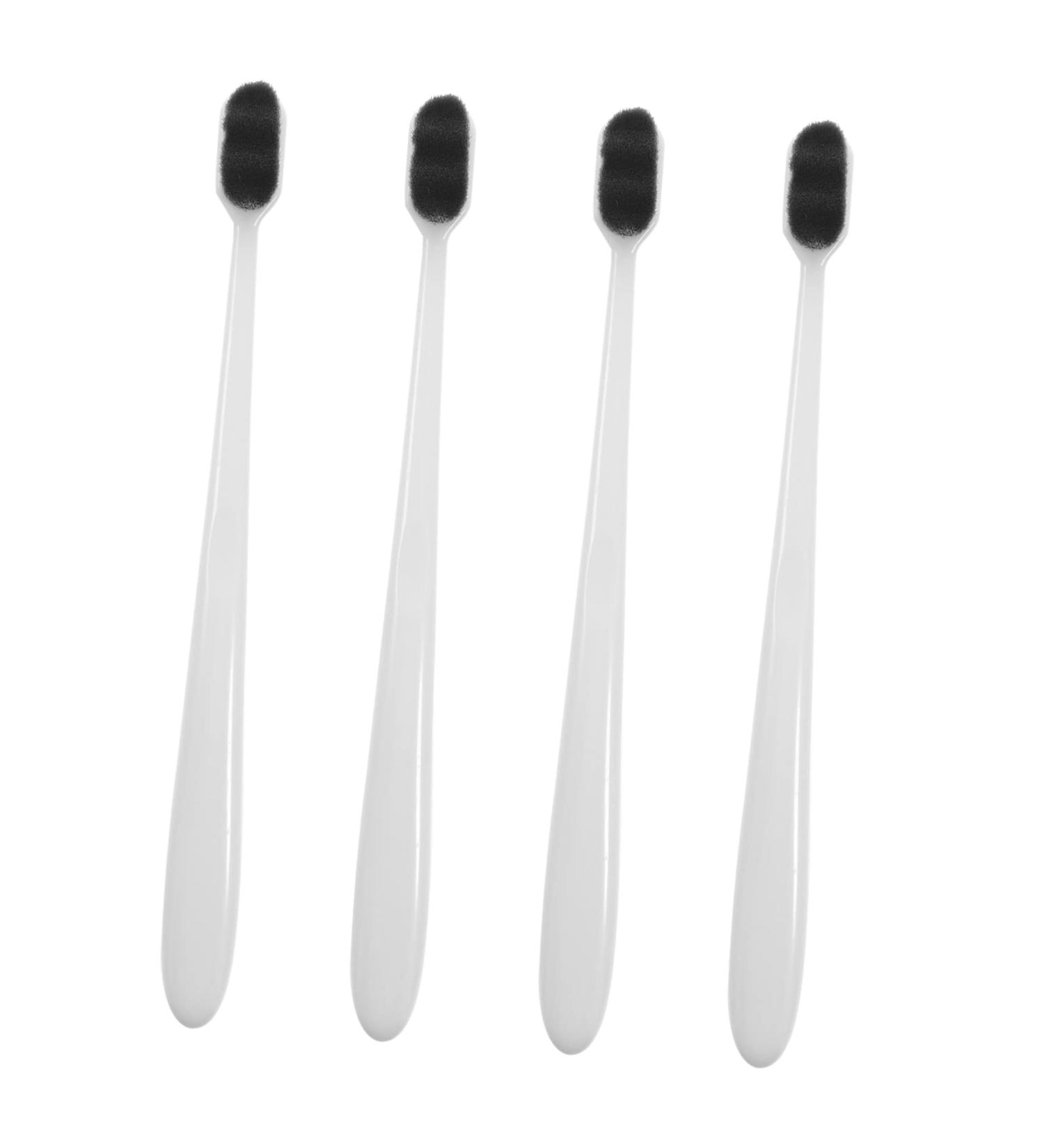 Magiclulu Soft Toothbrush Set - 4 Aesthetic Household & Camping Toothbrushes for Kids & Adults - Soft Bristles - 1 Pack White - Buy Online on GoSupps.com