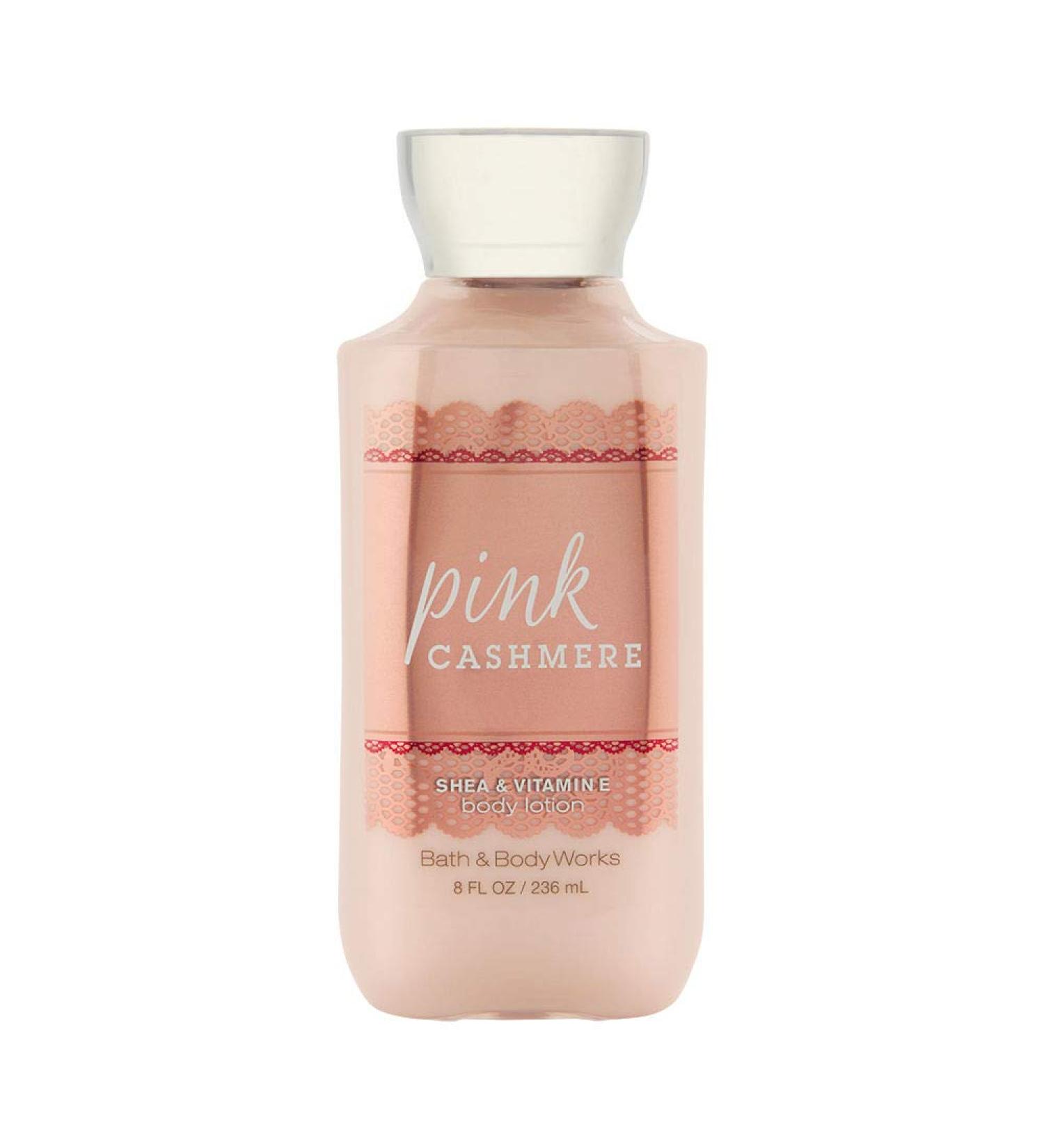 Bath & Body Works Pink Cashmere Shea & Vitamin E Body Lotion  8 Ounce Pink Cashmere 8 Fl Oz (Pack of 1)