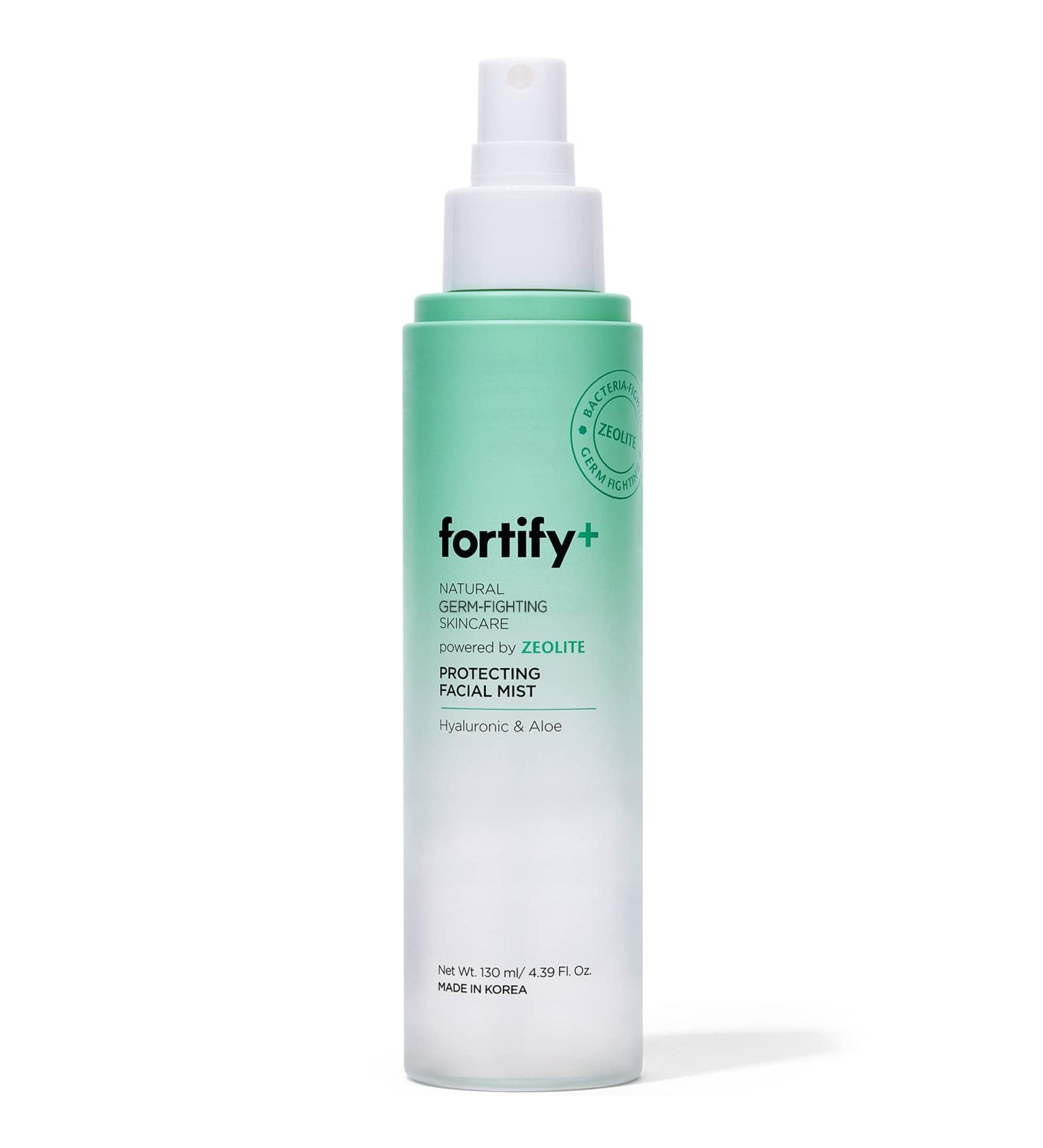 Fortify Hydrating Facial Mist Spray with Hyaluronic Acid & Aloe - Vegan, Fragrance-Free, Alcohol-Free, Cruelty-Free - Made in Korea - 130ML/4.39Fl.Oz - Buy Online on GoSupps.com