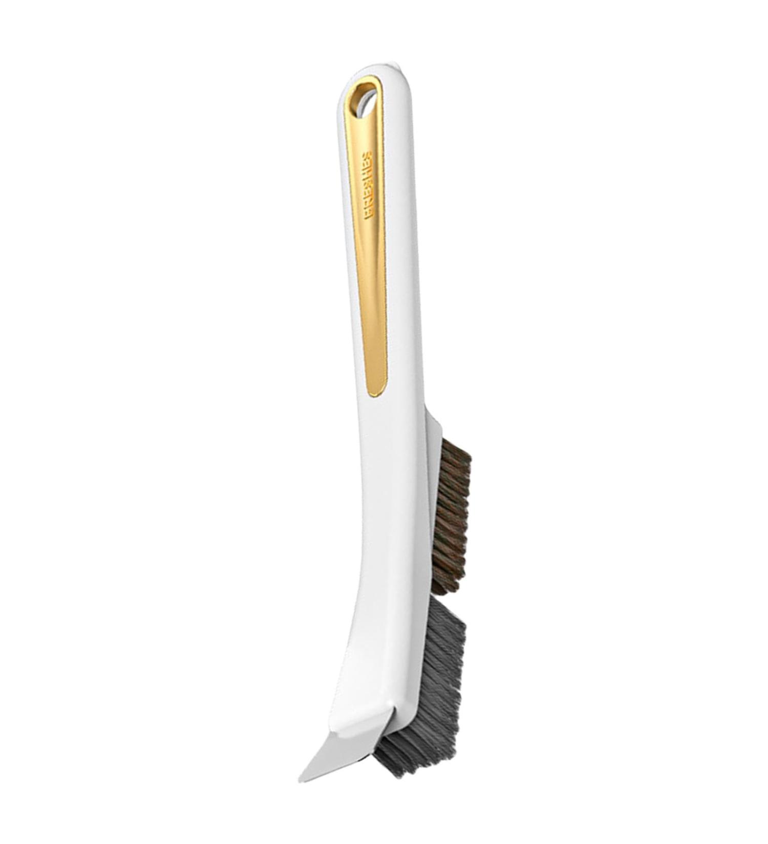 Shakven Scrubbing Scraper Brush - Bathroom Cleaning Steel Wire Brush Scrubber | Stubborn Stains Removing Home Cleaning Brush for Window Frames Tile White A - Buy Online on GoSupps.com