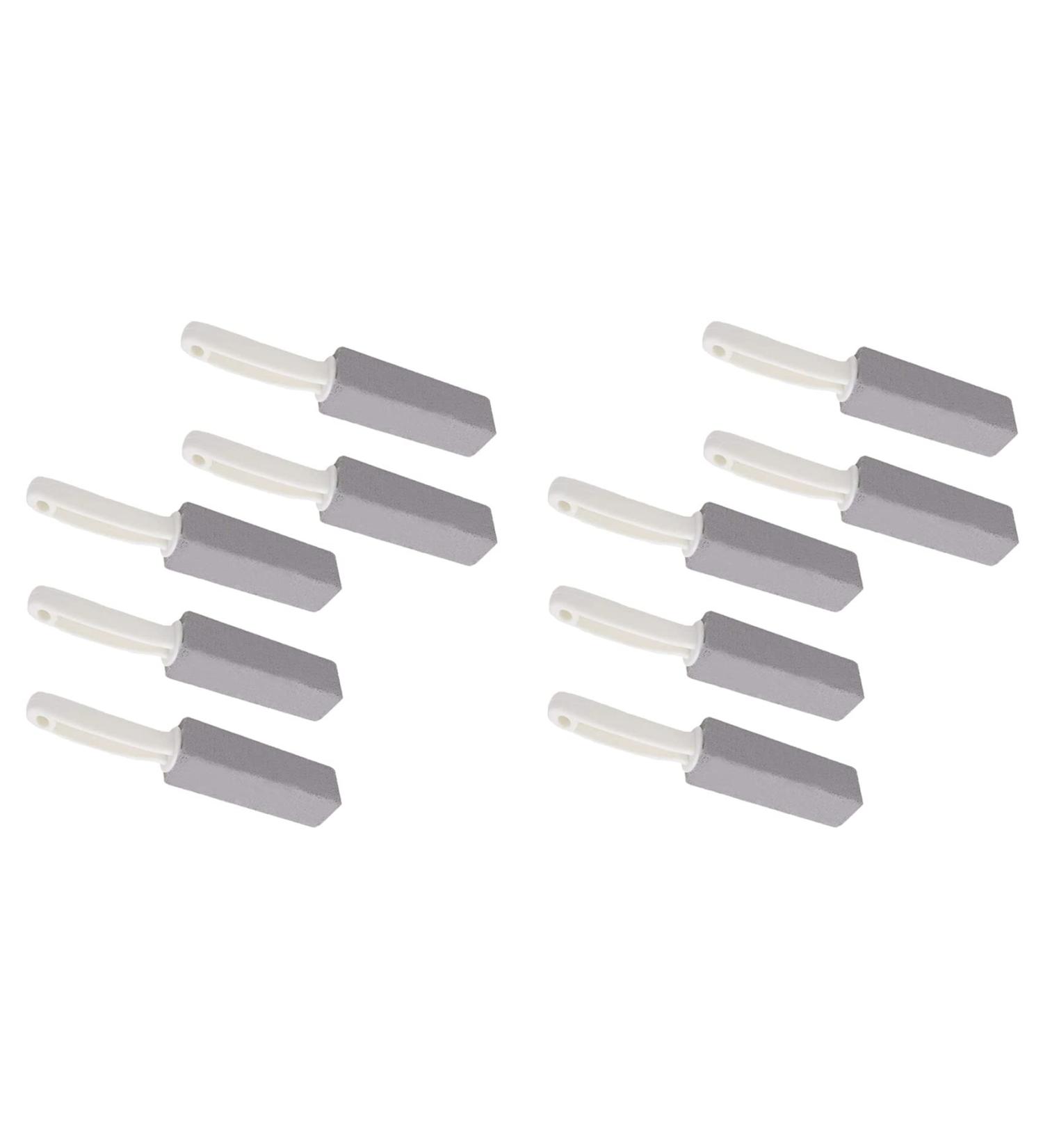 Koanhinn Pack of 10 Pumice Stone Cleaning Stone with Toilet Bowl Cleaning Brush Cleaner Hard Water Ring Remover - Buy Online on GoSupps.com