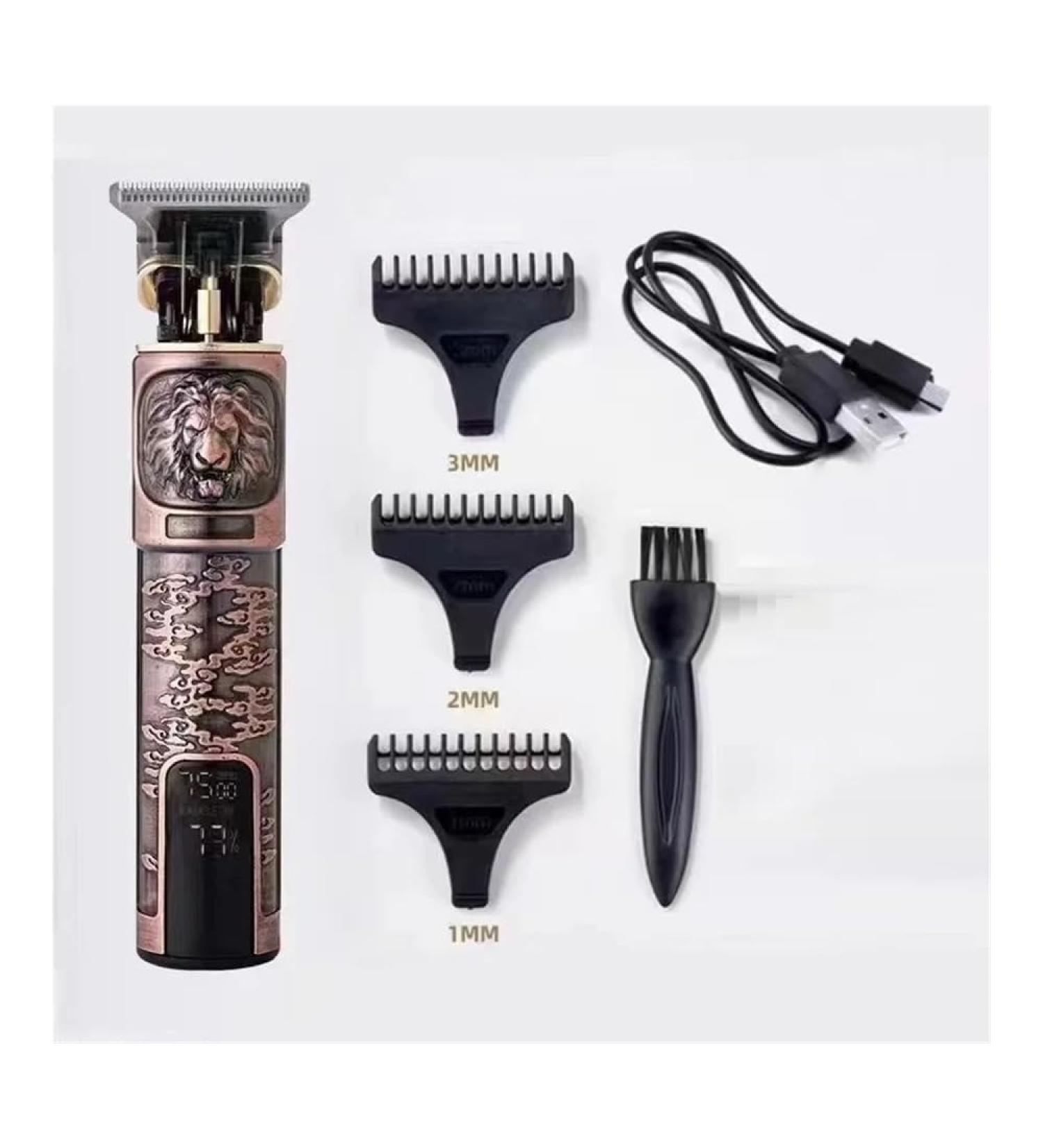 2024 Electric Hair Clipper & Shaver for Men - T9 Rechargeable Trimmer with LCD Display | Red Lion - Buy Online on GoSupps.com