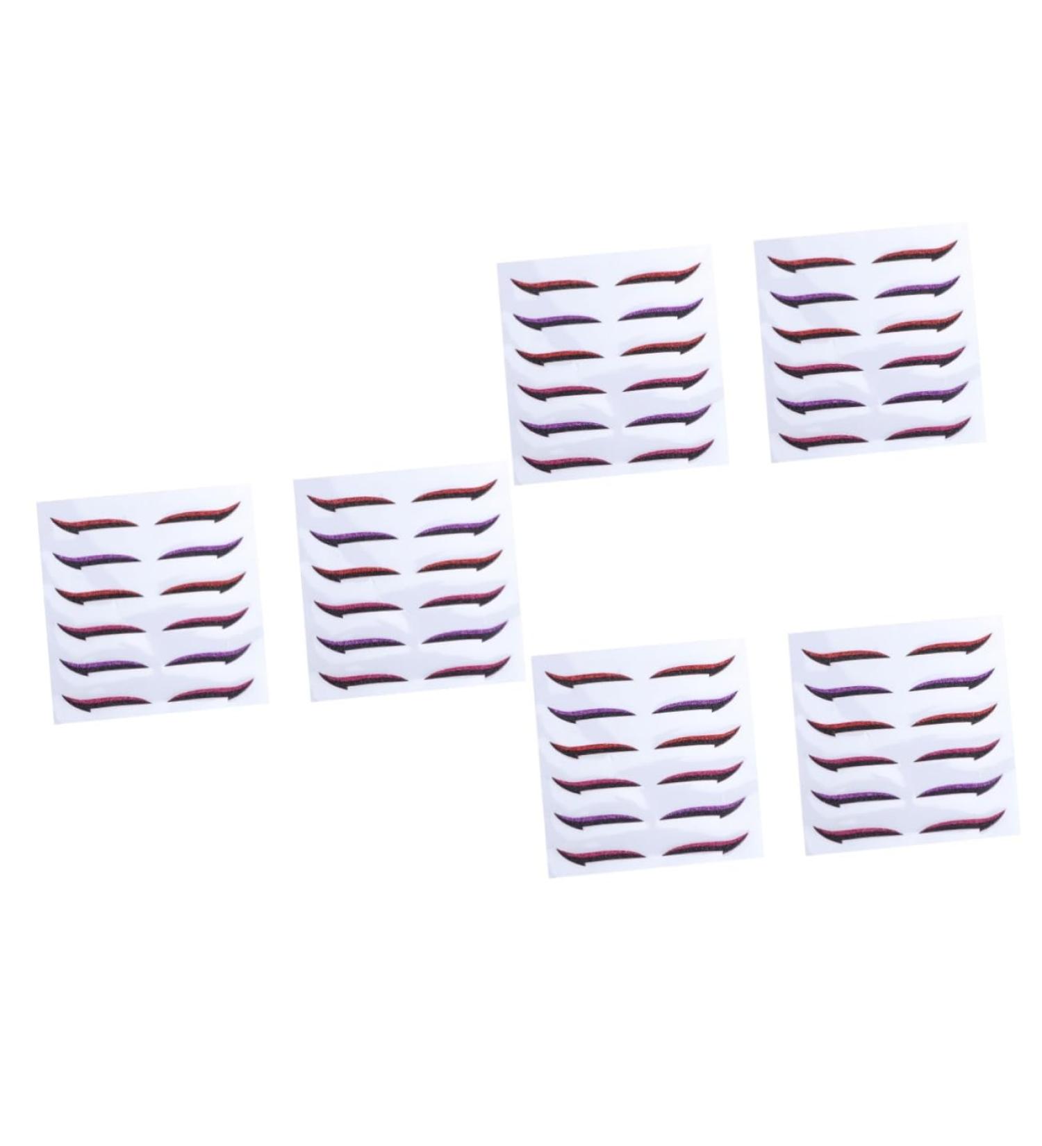 NOLITOY 36 Pairs Glitter Eyeliner Stickers Double Eyelid Tapes Women Eyeliner Sticker Adhesive Strip Miss - Buy Online on GoSupps.com