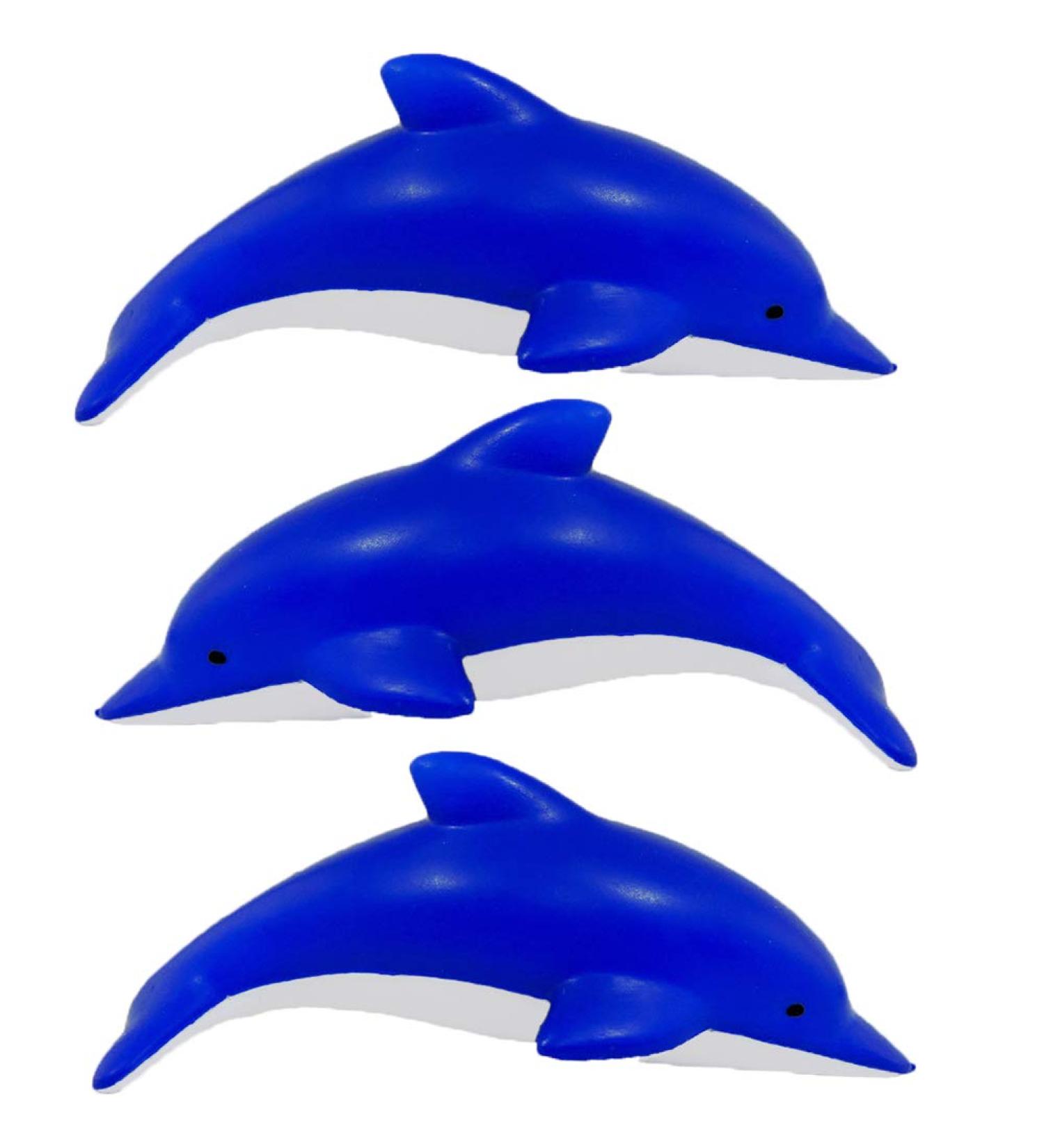 Stress Relief Squeezable Foam Dolphin Set of 3 - Buy Online on GoSupps.com