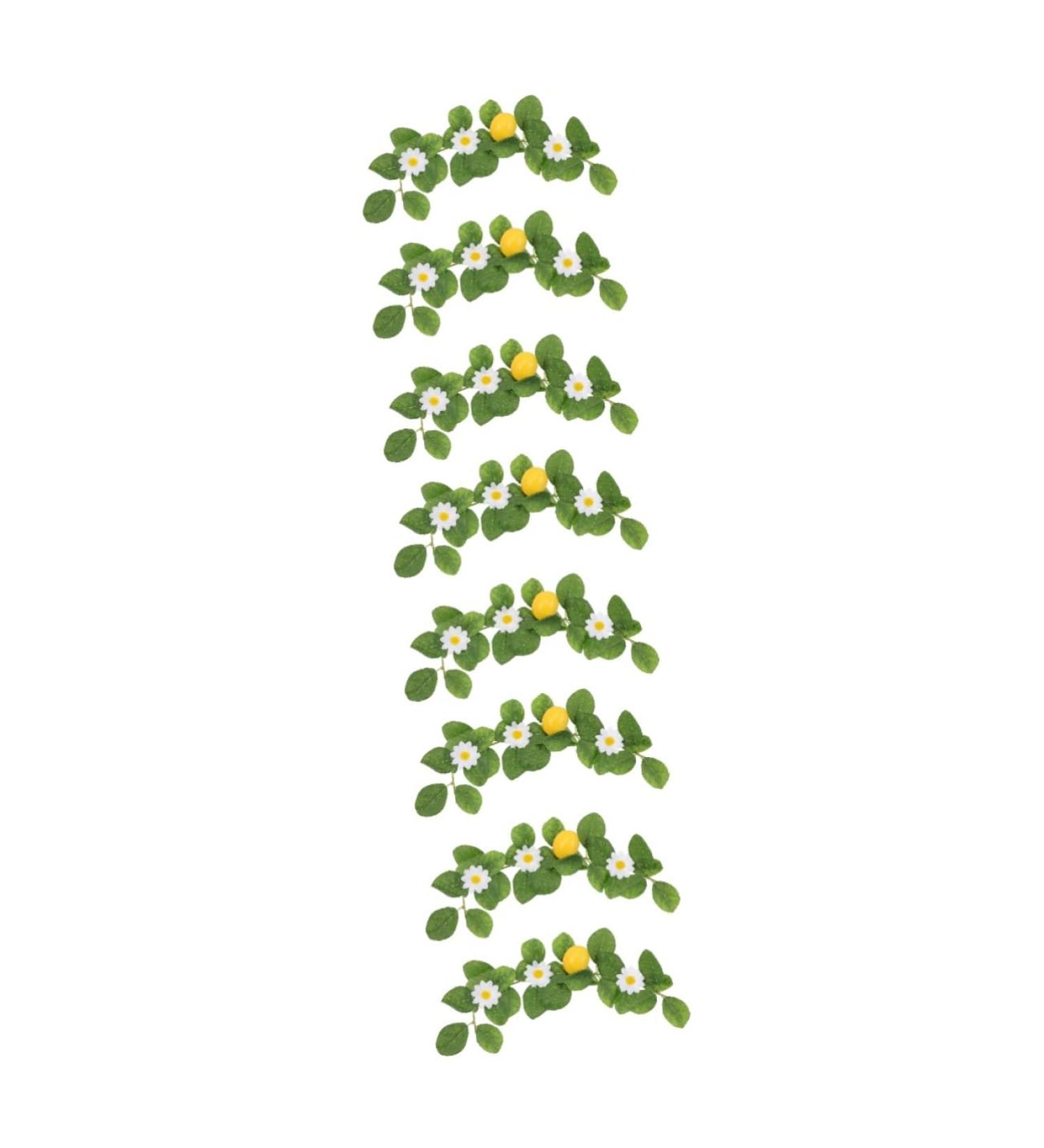 HOMSFOU 8 Pcs Simulation Lemon Pendant Lemon Decorations Lemons for Decoration Lemon Garland Dried Lemon Slices Fake Lemons Plant Garland Mantel Garland Plastic Fireplace Artificial - Buy Online on GoSupps.com