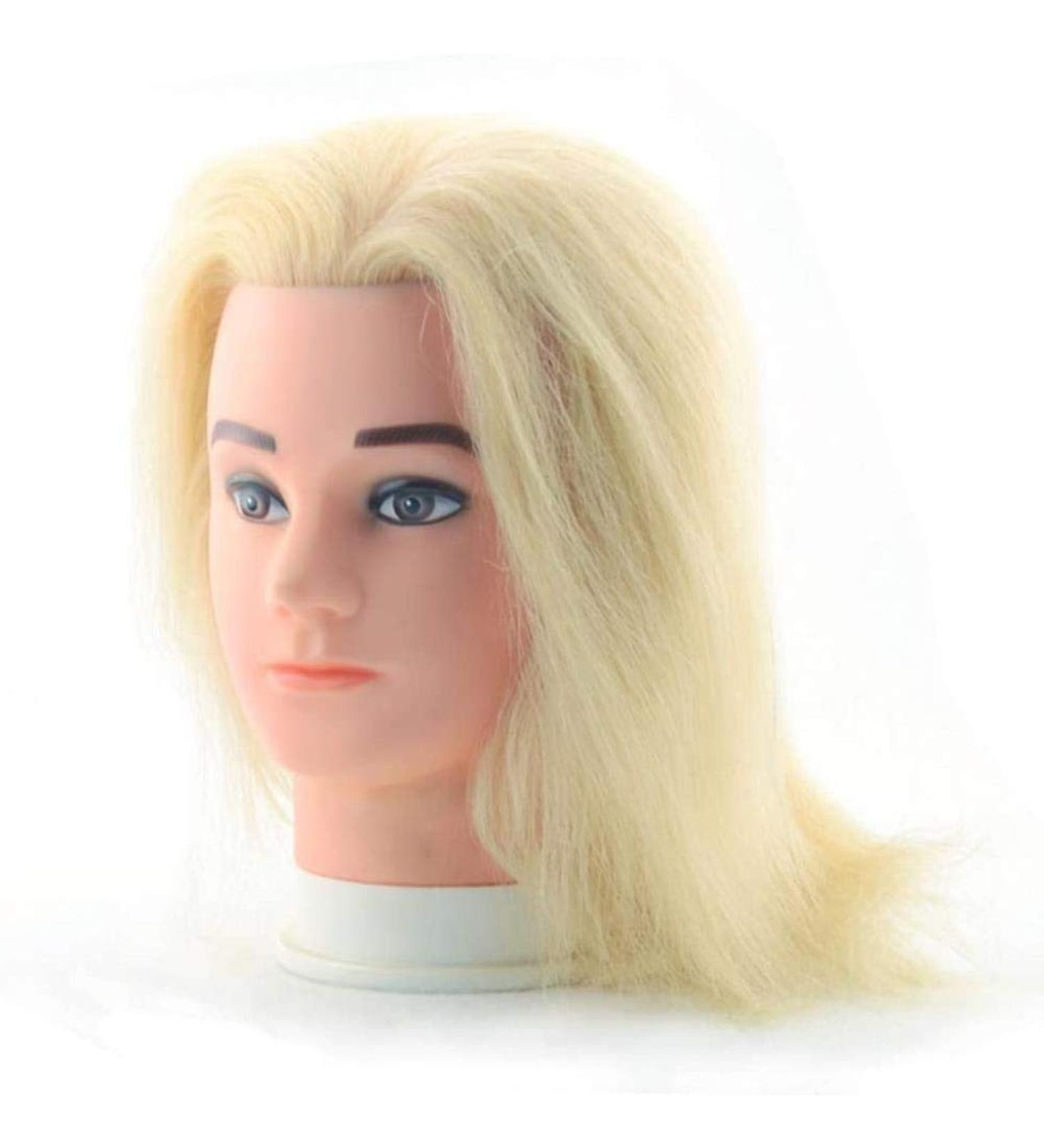 Buy ZHJING Fashion Barber Shop Dummy Head Model - Men's Hair Cutting & Makeup Training Tool for Stylists - Buy Online on GoSupps.com