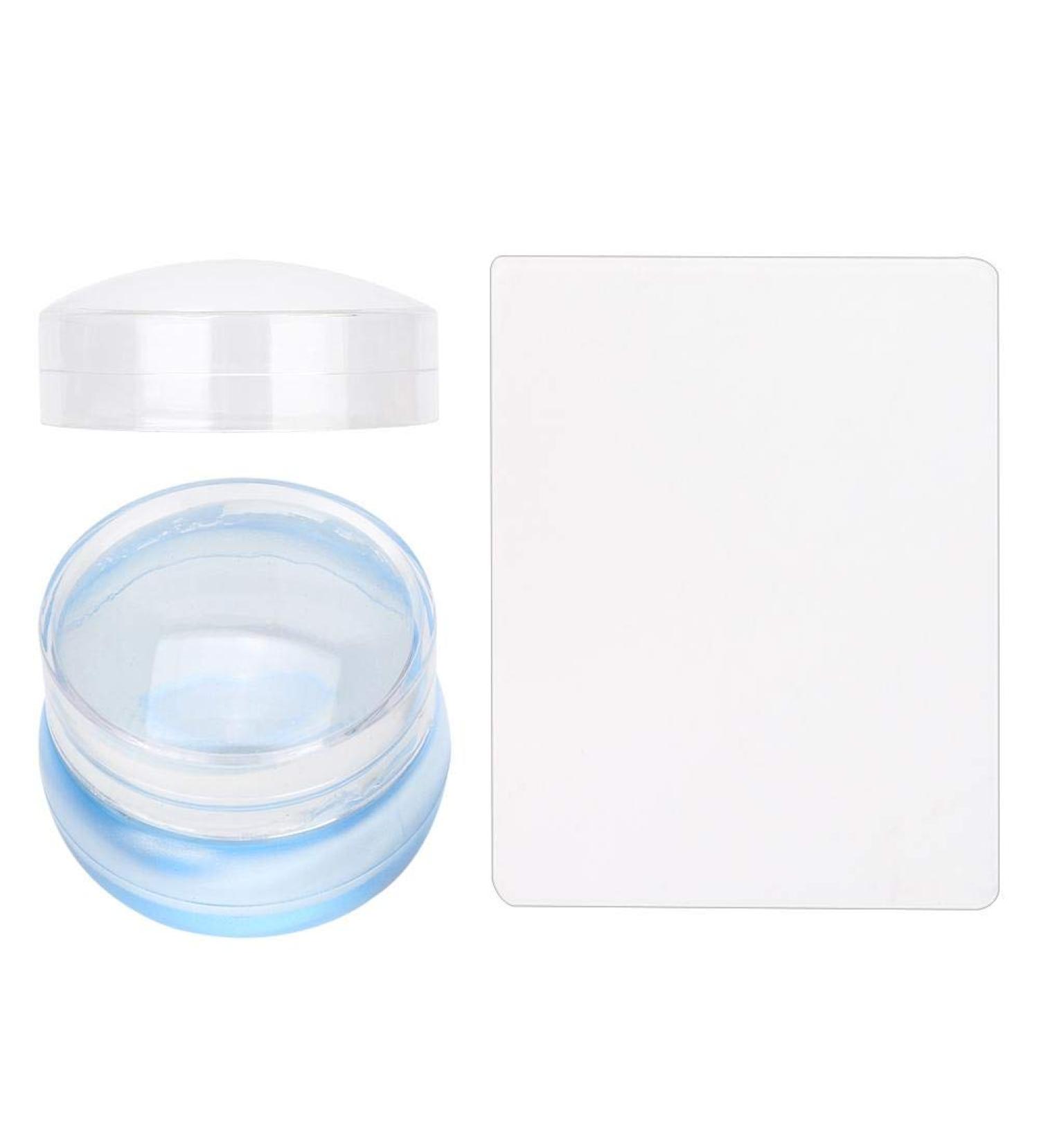 Stamper Seal Silicone Head Transfer Tool for Nail Art - Transparent Cap Stamping Tool for Perfect Manicures | Shop Internationally - Buy Online on GoSupps.com