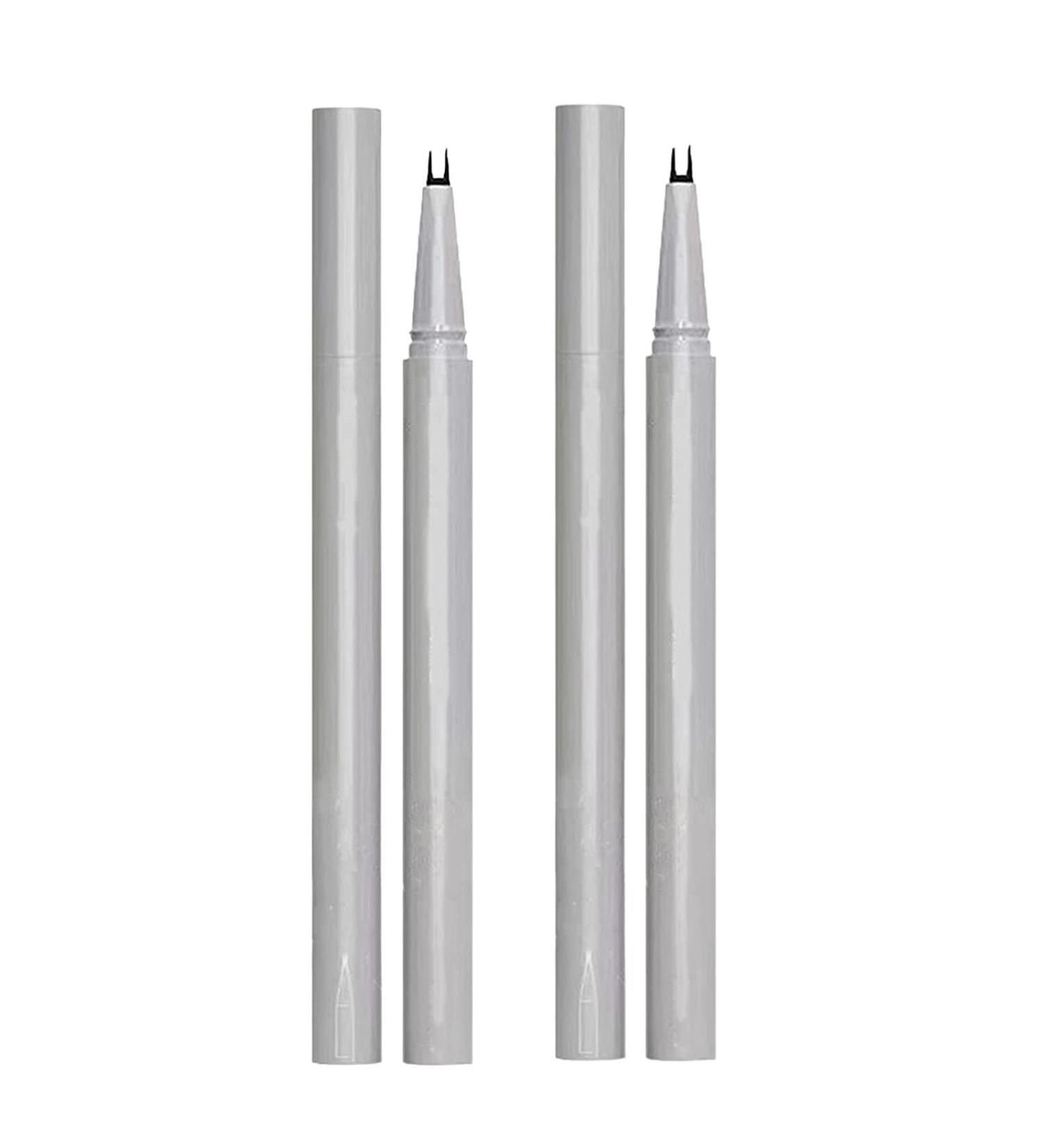 Double Tip Lower Eyelash Pencil Long Lasting Waterproof Liquid Eyeliner Two-Claw Bottom Lashes Pencil 0.01MM Waterproof Anti-Smudge (Brown+Black) - Buy Online on GoSupps.com