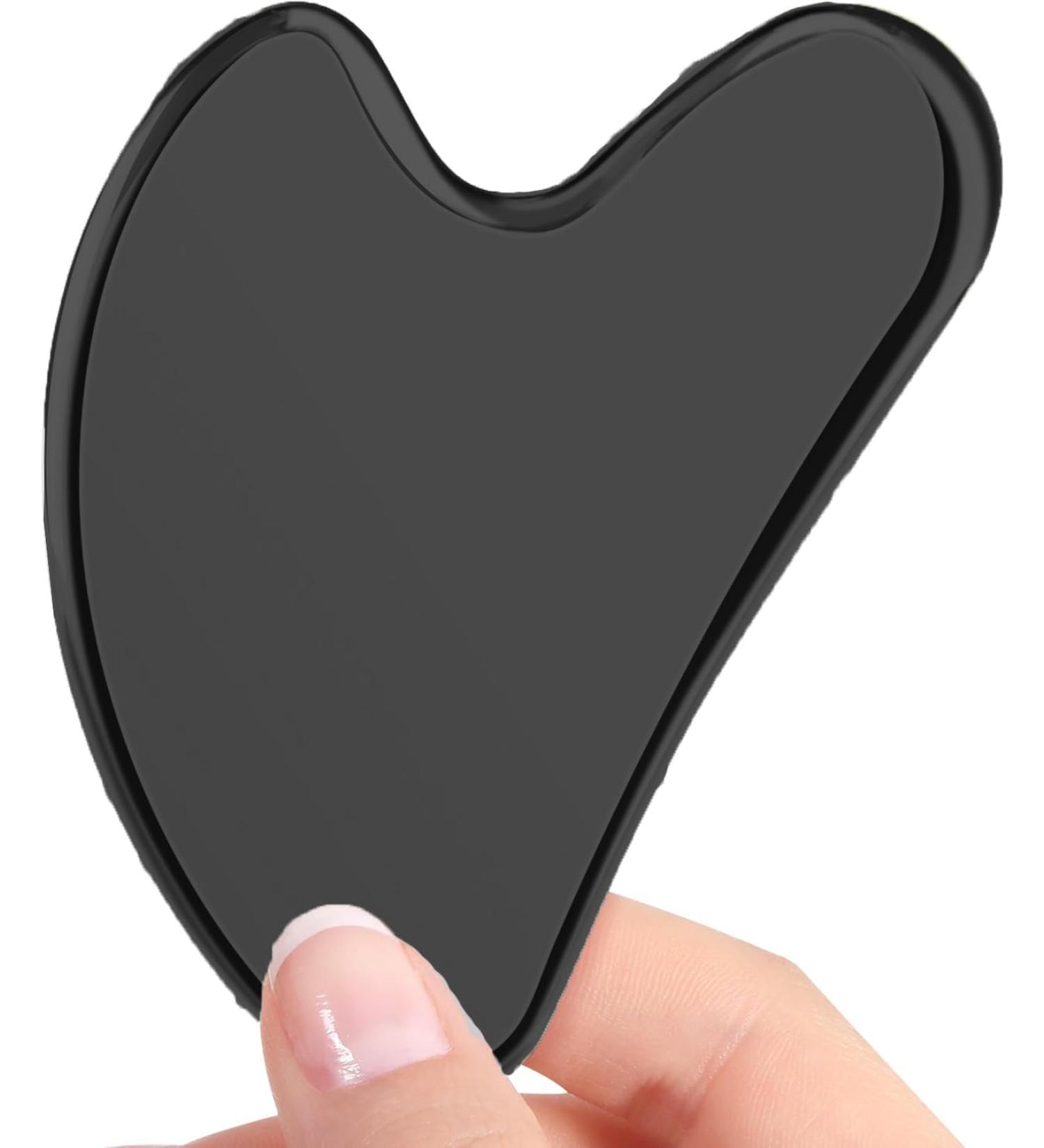 Stainless Steel Gua Sha Facial Tools Guasha Roller Skin Care Tools Green Quartz Massager for Face Eyes Neck Body Muscle Relaxing and Relieve Fine - Buy Online on GoSupps.com