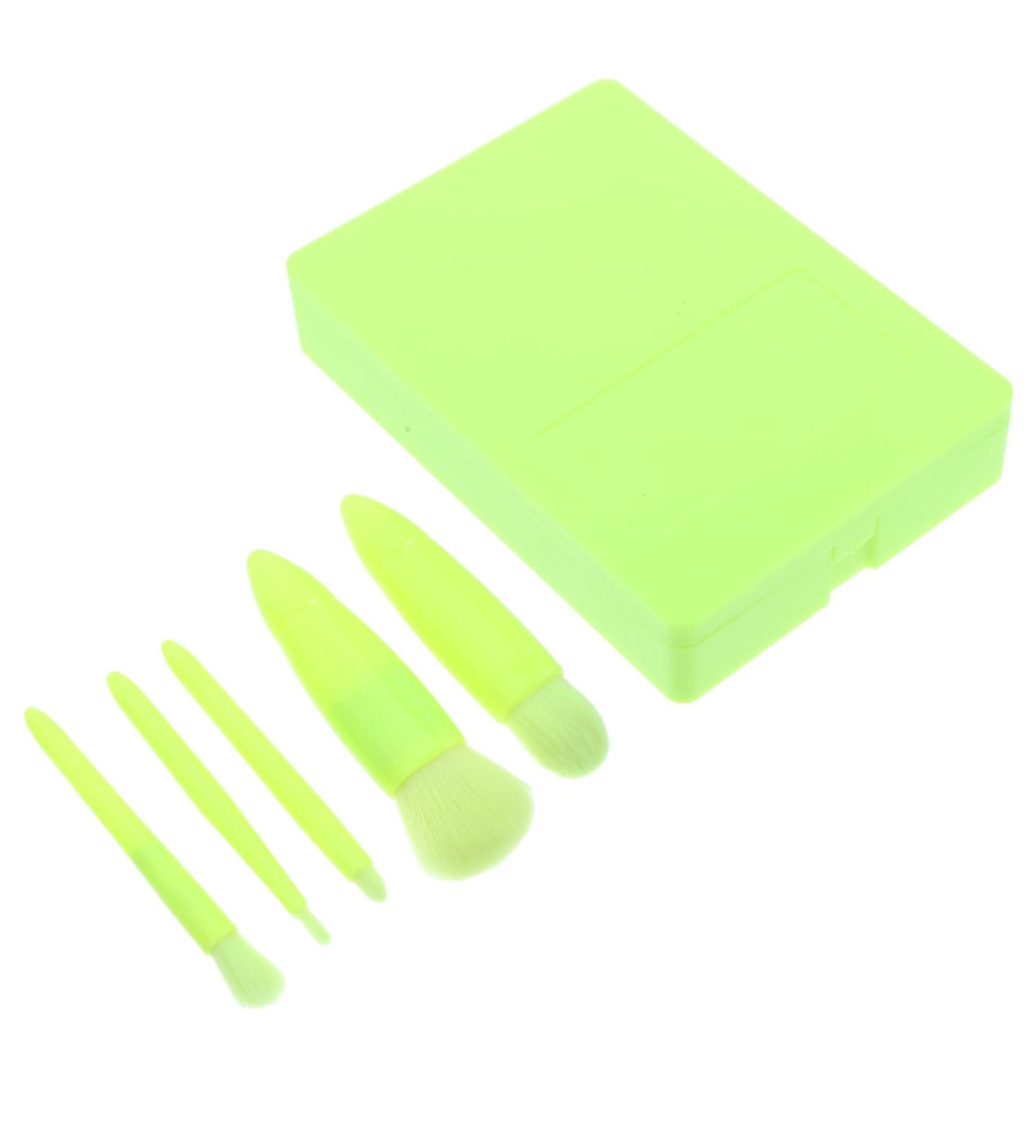 Buy Portable Cosmetic Brush Set - Eye Shadow Lip & Foundation Brushes | Soft Fur Travel-Friendly Makeup Tools - Buy Online on GoSupps.com