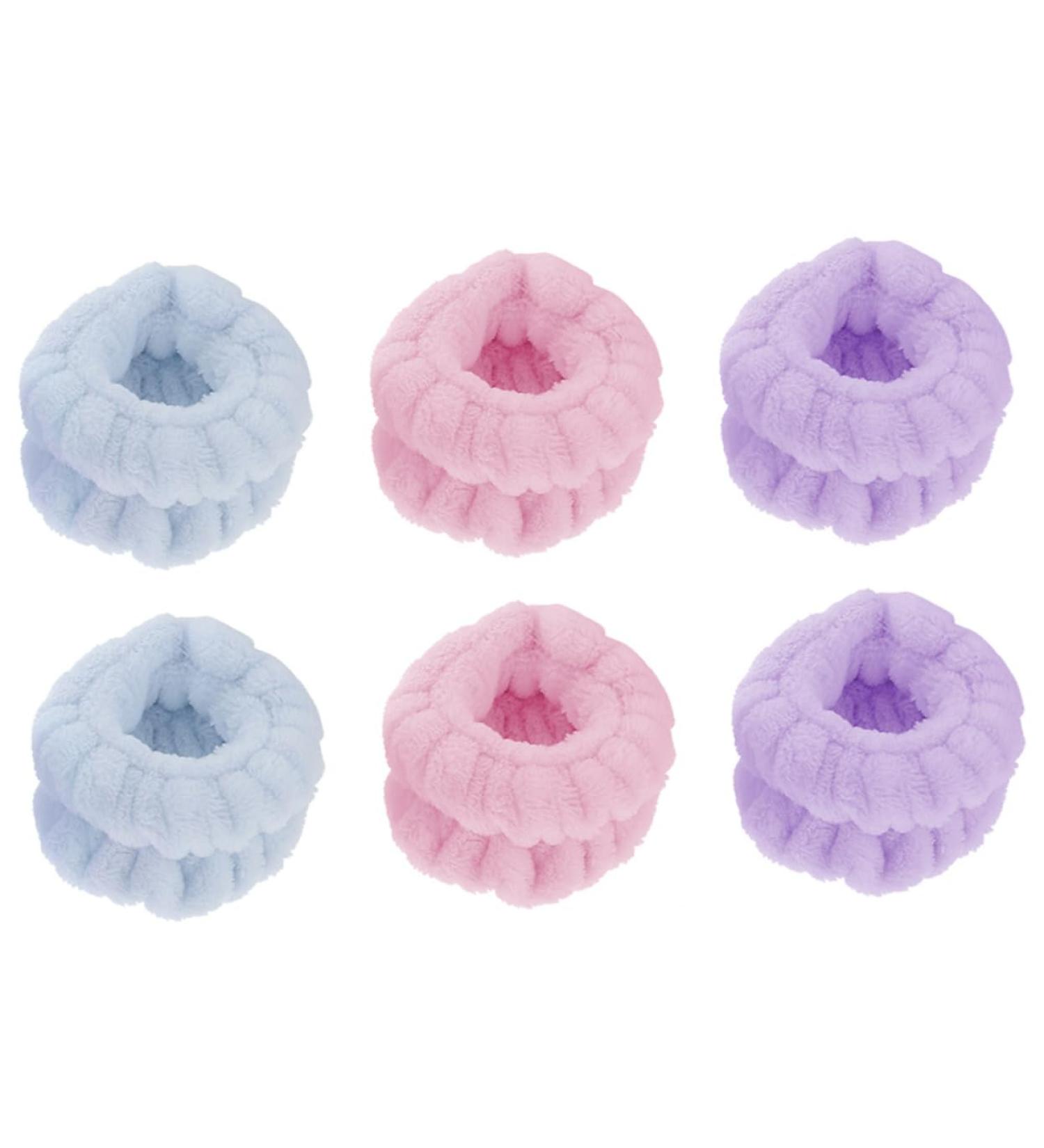 Healeved 3paires Bracelets-serviettes pour Lavage Visage Usage Domestique et Spa Confortables et Absorbants - Buy Online on GoSupps.com