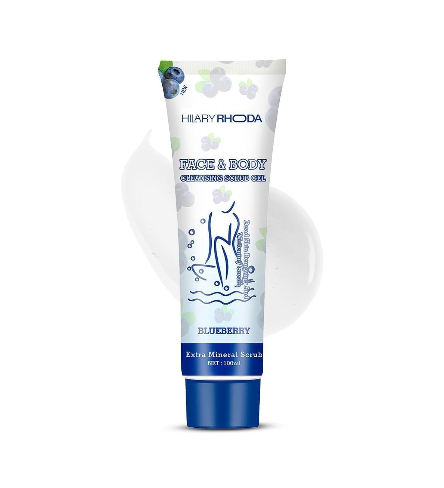 Face & Body Cleansing Scrub Gel | Face & Body Scrub for Women | Dead Skin Cleansing Scrub Gel | Gently Exfoliates Skin Reduce Dirt & Oil - 100 ml - Buy Online on GoSupps.com