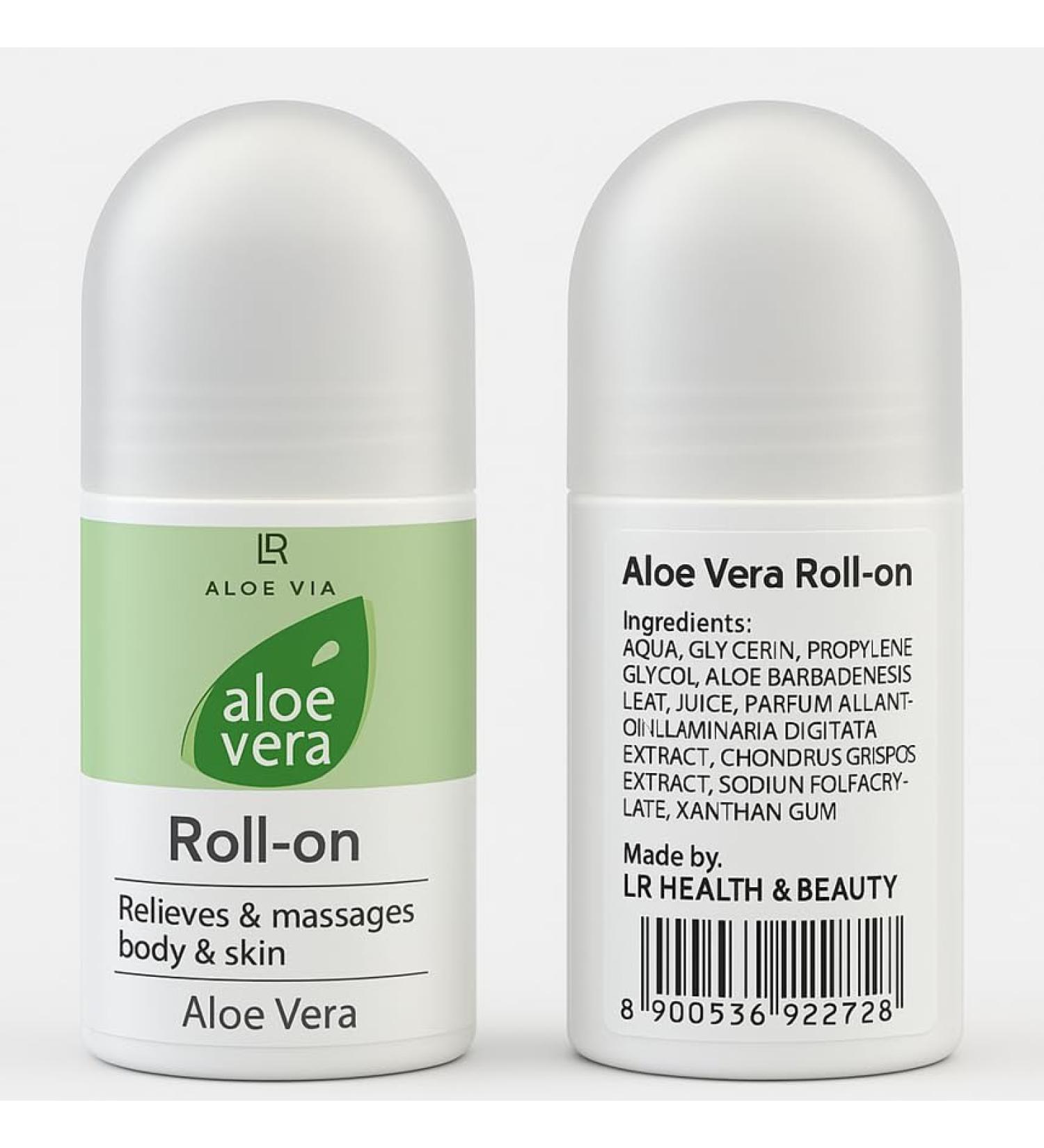 LR Health&Beauty Aloe Via Aloe Vera Roller Massager Roll On Body Care Women Men 50 ml./1.7 fl.oz.
