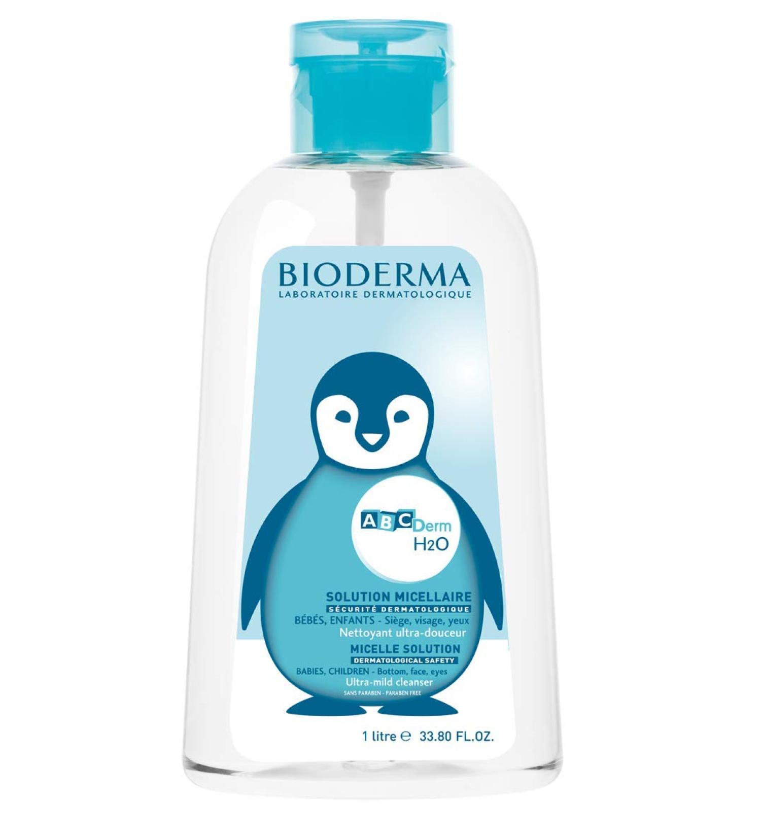 Bioderma ABC Derm H2O 1L - Gentle Cleansing Water for Sensitive Skin | International Shipping Available - Buy Online on GoSupps.com