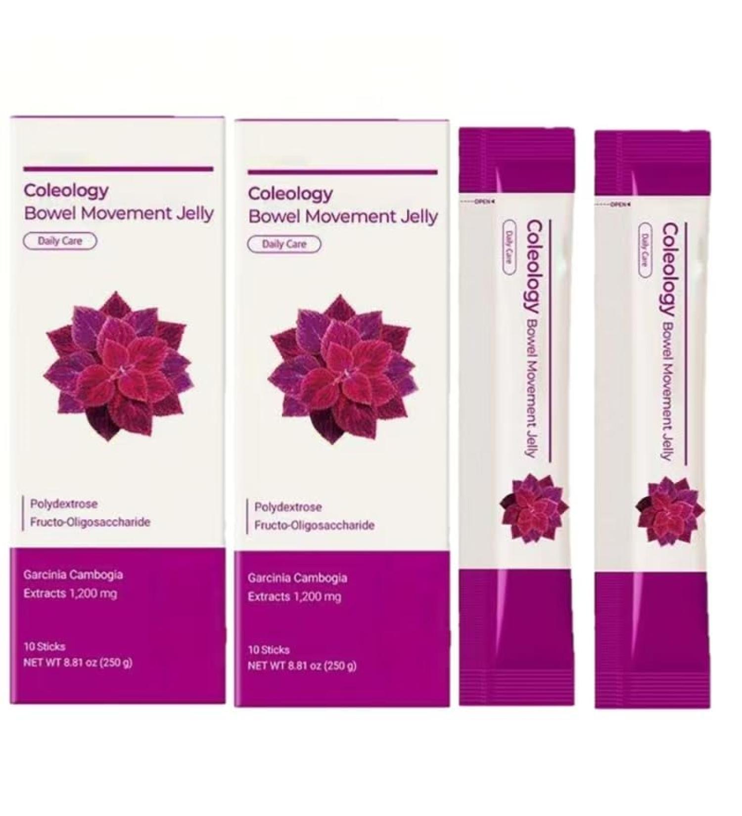 Coleology Bowel Movement Jelly 10 Days 1200 Mg Garcinia Cambogia Hyaluronic Acid Radiant Skin Digestive Support & Daily Care 881 Oz 2 pcs - Buy Online on GoSupps.com