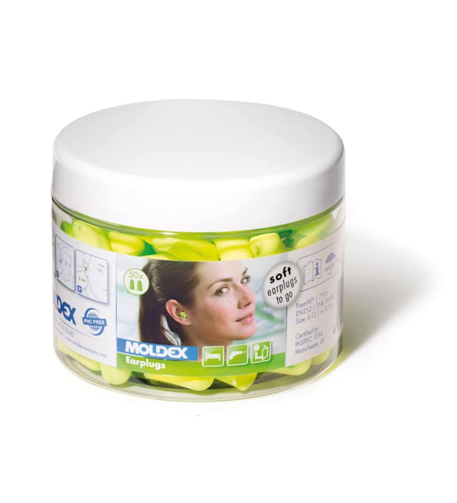 Moldex Pura-Fit 7705 Earplugs - 36 dB Noise Reduction Multi-Coloured 50 Pairs - Ideal for International Shipping - Buy Online on GoSupps.com