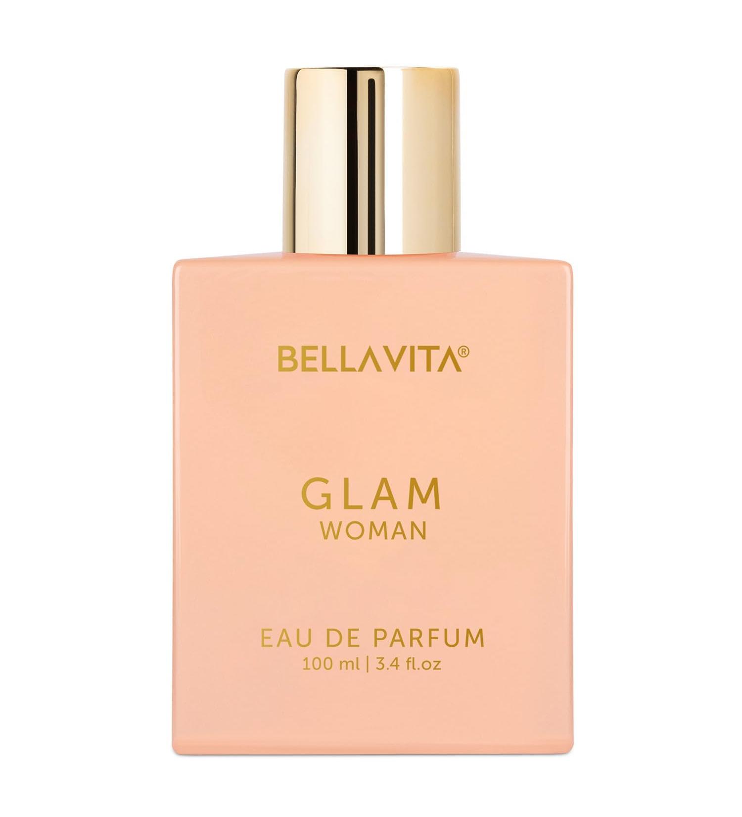 Bella_Vita Luxury GLAM Woman Eau De Parfum with African Orange Jasmine & Patchouli|Premium Long Lasting Floral & Woody Fragrance EDP for Women 100ML - Buy Online on GoSupps.com