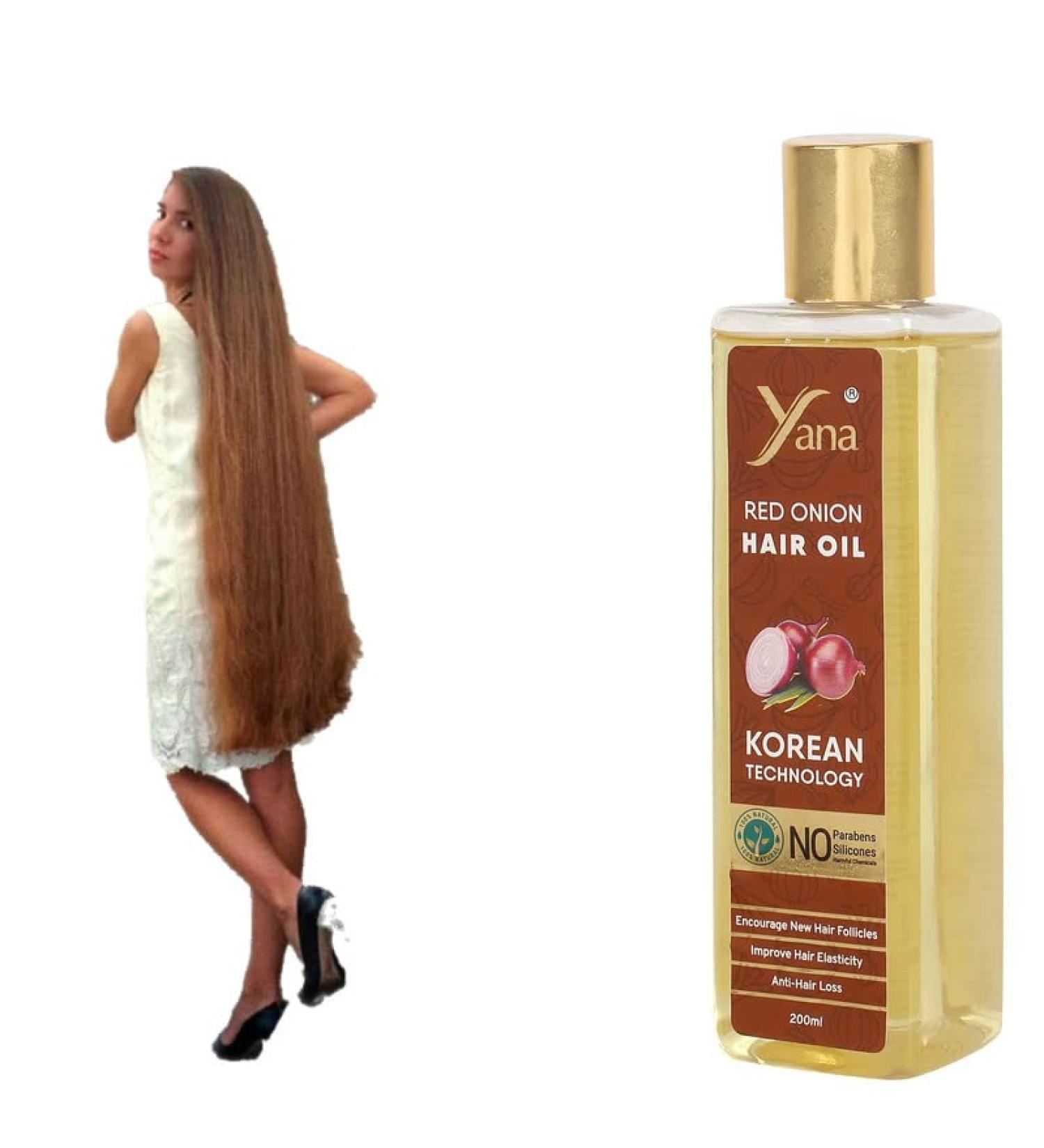 Red Onion Oil For Hair Longer For Men And Women 200ml By Korean Technology - Buy Online on GoSupps.com