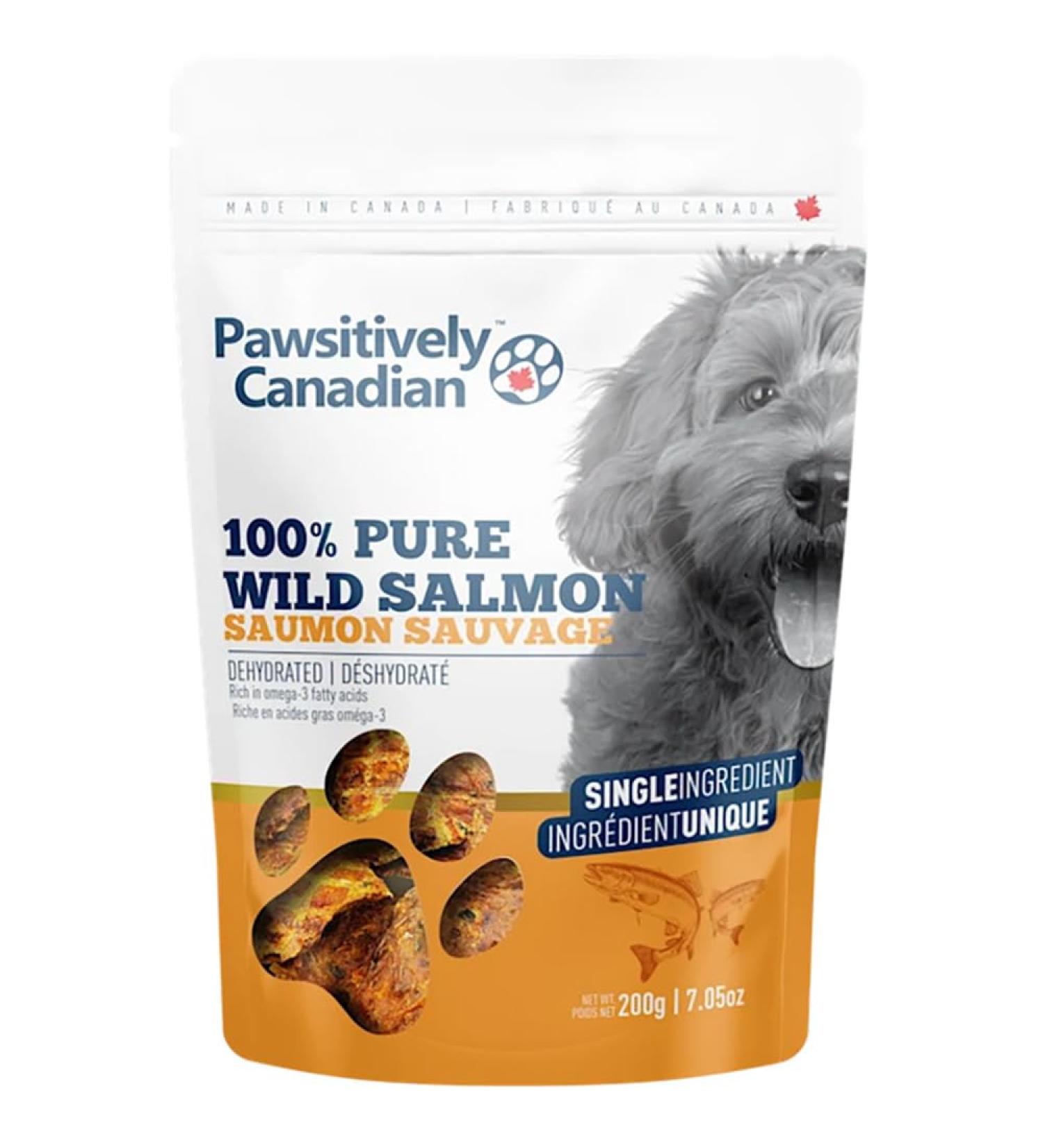 Pawsitively Canadian 100% Wild Salmon Dehydrated Dog Treats - 200grams (7oz) - One Ingredient