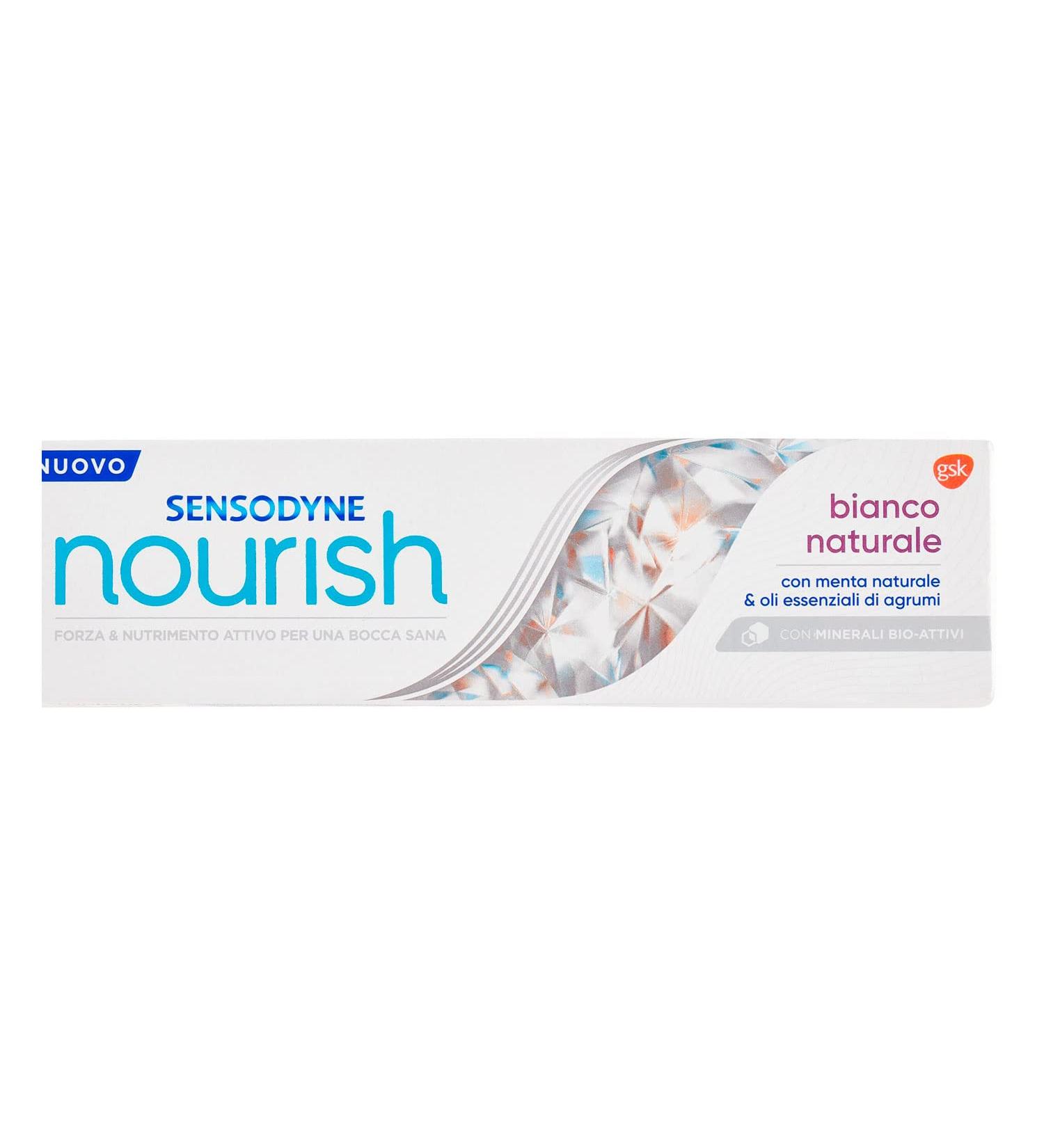 Buy Sensodyne Nourish Whitening Toothpaste for Sensitive Teeth - Active Nutrition & Daily Hygiene - 75 ml - Fast International Shipping - Buy Online on GoSupps.com