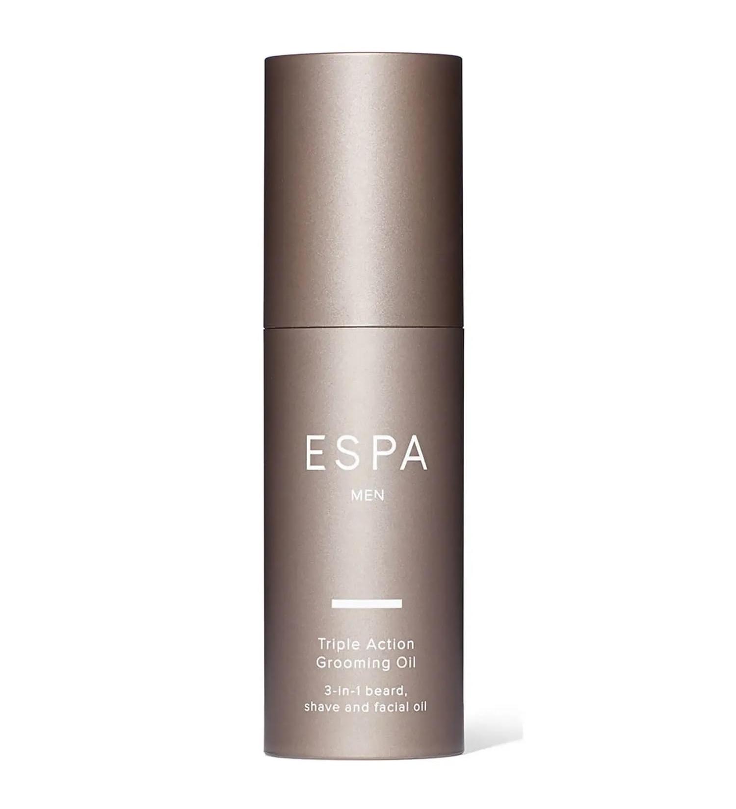 ESPA | Triple Action Grooming Oil | 30ml | 3-in-1 Shave Beard and Facial Oil - Buy Online on GoSupps.com