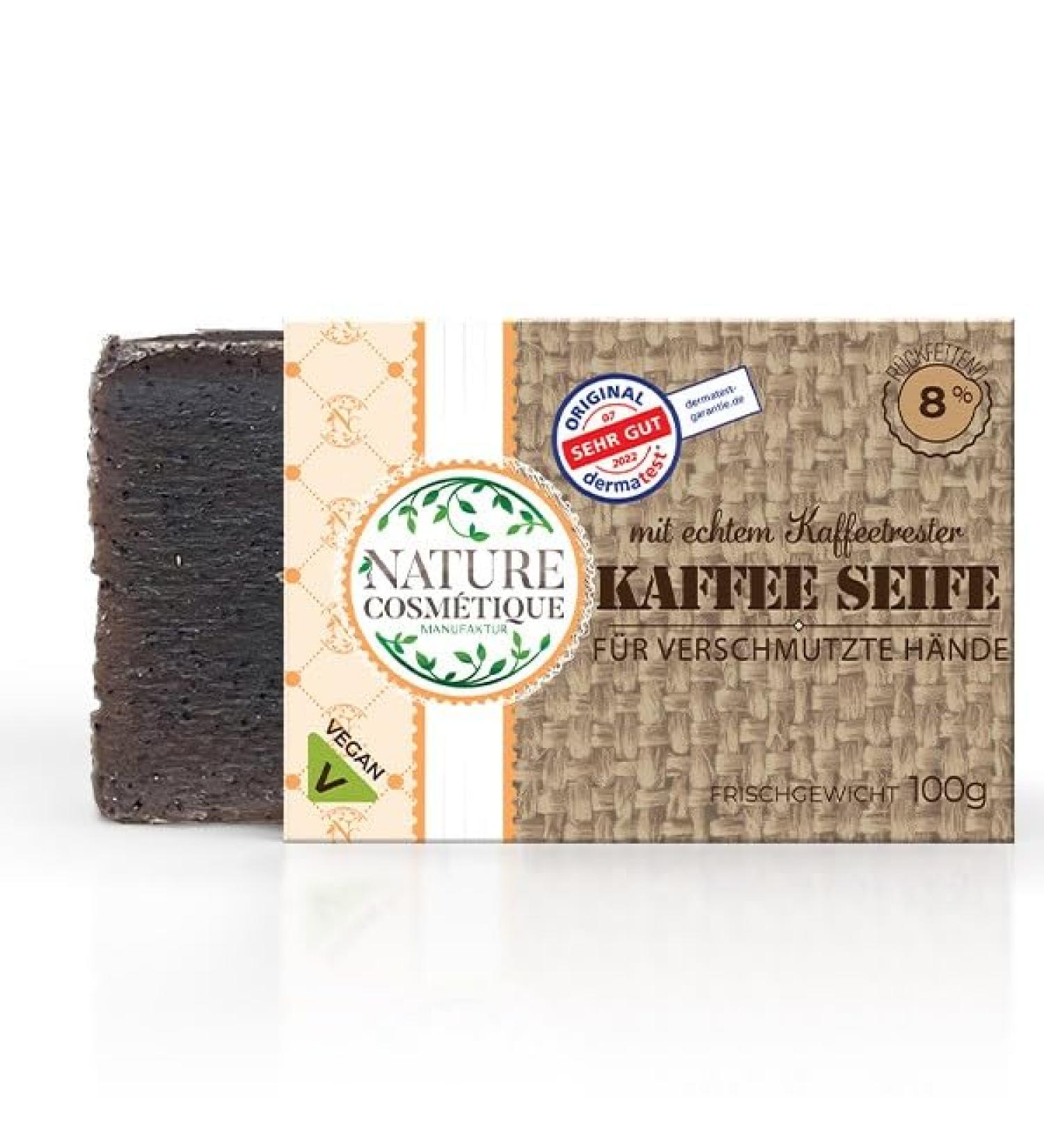 Coffee Soap for Dirty Hands with Real Coffee Scrap Vegan Natural Ingredients Handmade