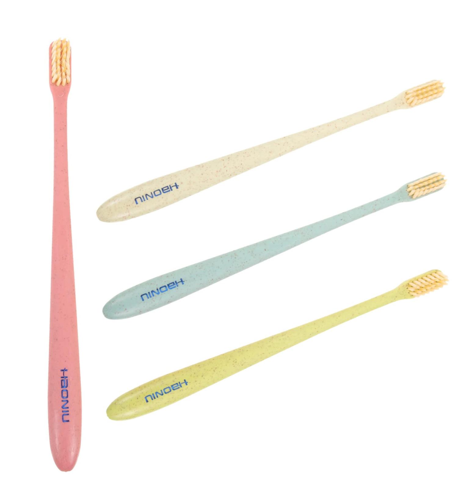 MAGICLULU Soft Toothbrush Set - 4 Pieces for Gentle Cleaning & Tongue Care | Ideal for Sensitive Teeth - Buy Online on GoSupps.com