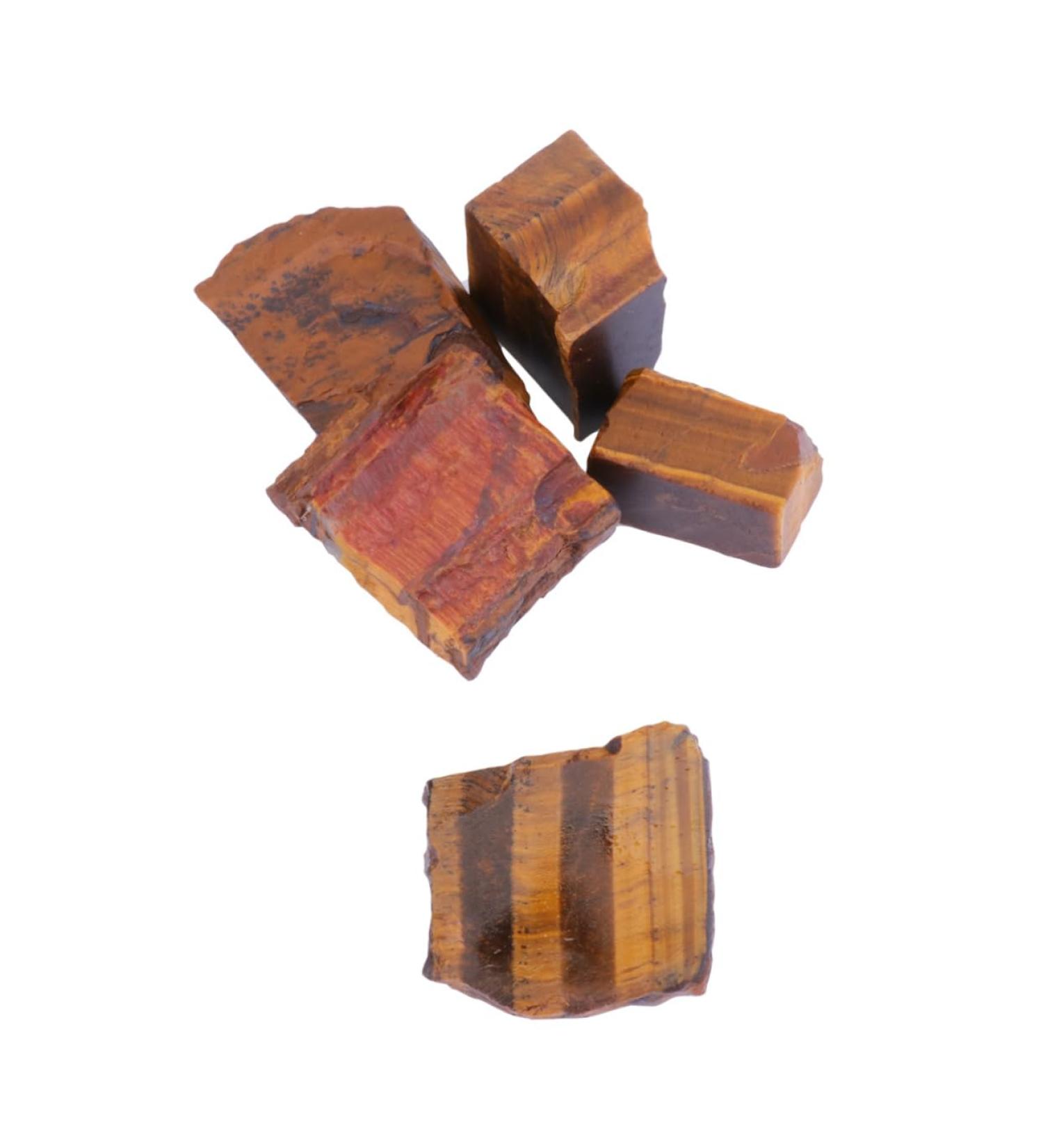 LALAFINA 5pcs African Decor Gemstone Rocks Irregular Material Natural Tiger's Eye Decorate Mineral Jewelry As Shown Size 1 - Buy Online on GoSupps.com