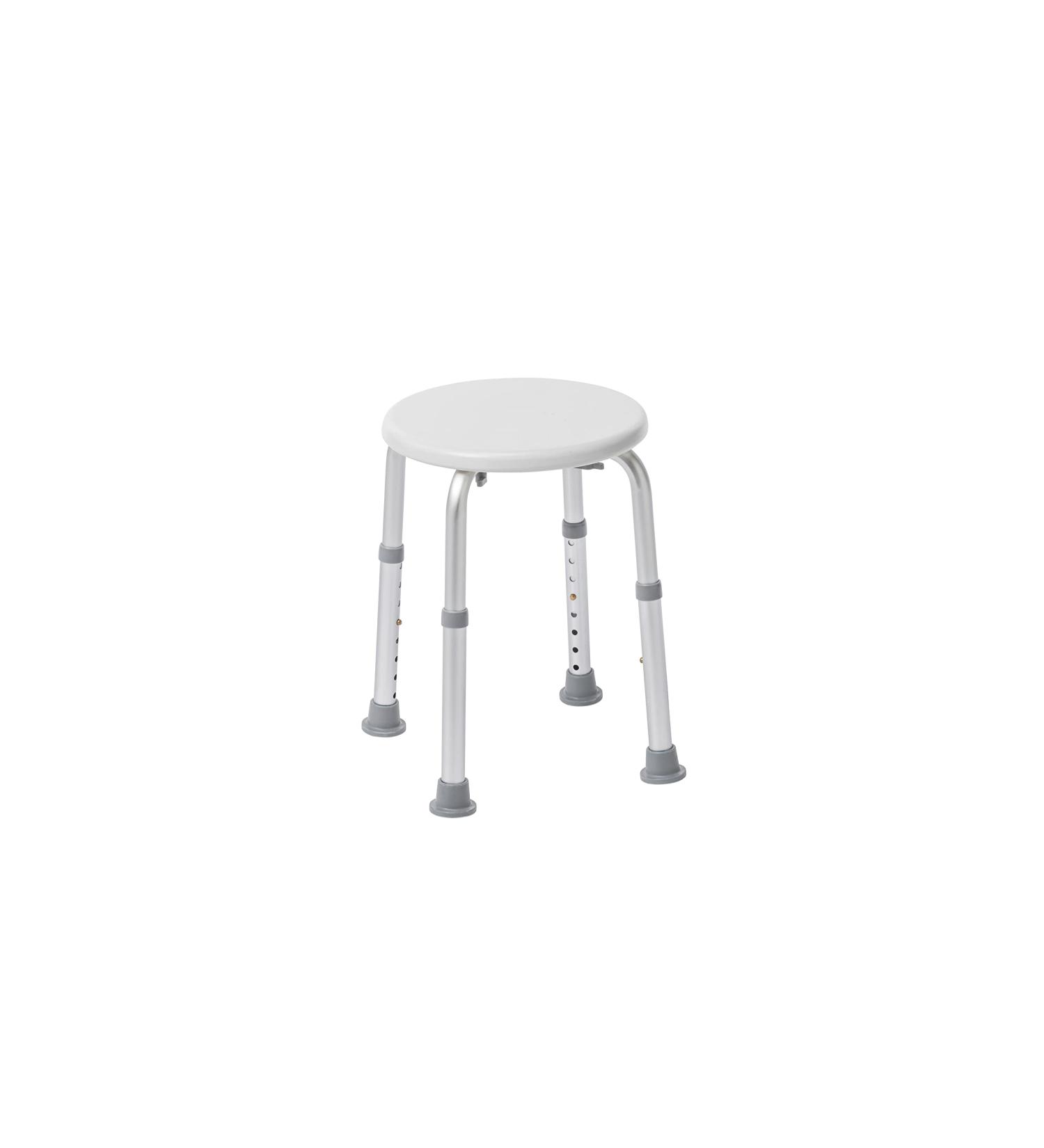 Drive Medical RTL12004KD White Handicap Bathroom Stool - Adjustable Shower Seat - Buy Online on GoSupps.com
