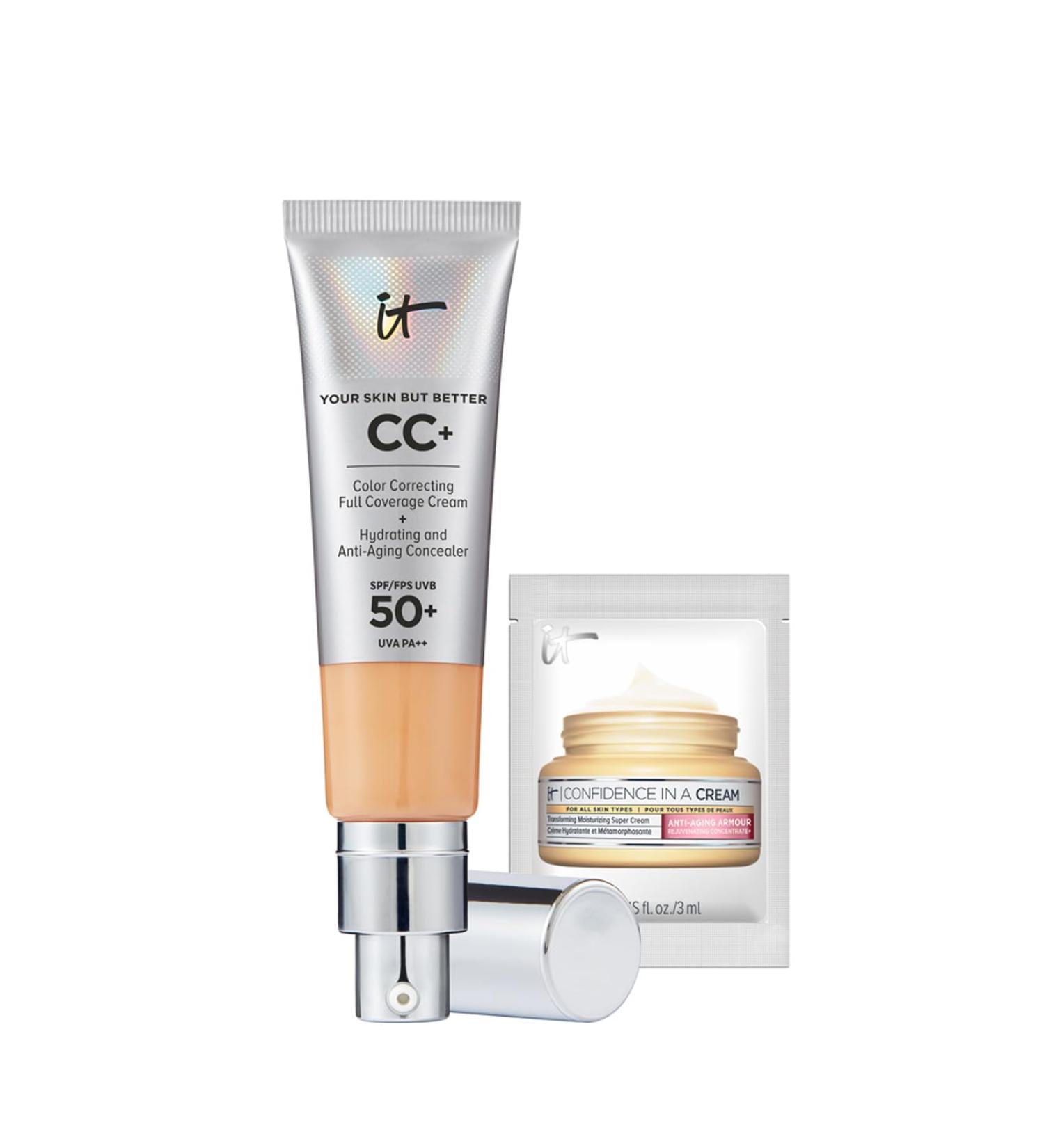 IT Cosmetics CC+ Cream SPF 50: Full-Coverage Foundation and Concealer + Confidence in a Cream Moisturizer - 32ml - Buy Online on GoSupps.com