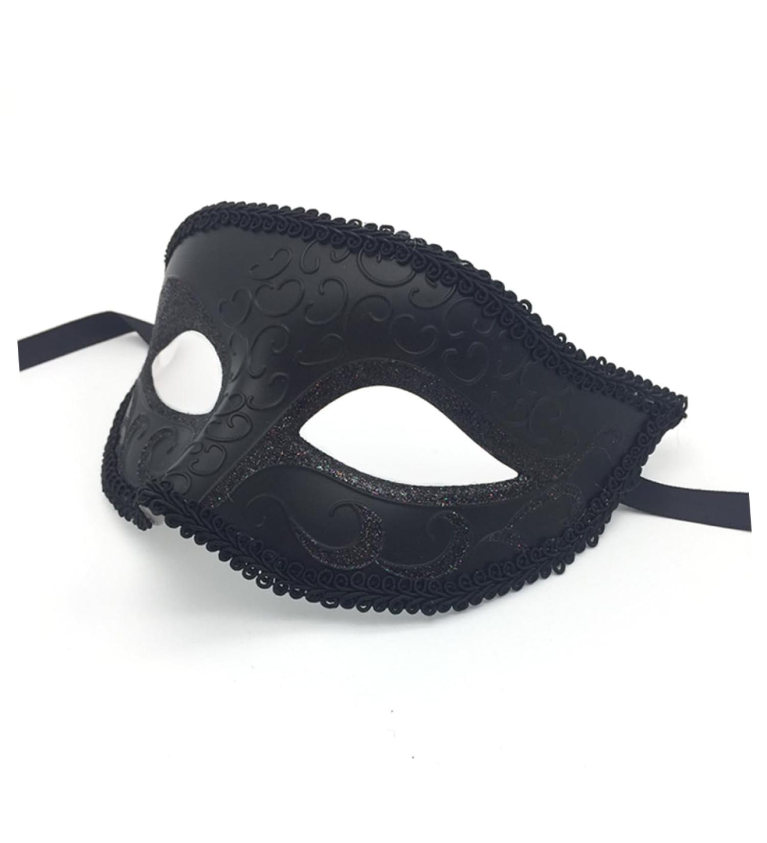 FOMIYES Halloween Unique Masquerade Black Maskes Halloween Black Costume Eye Black Outfits Stand Out Costumes Makeup Dreses Make up Men and Women - Buy Online on GoSupps.com