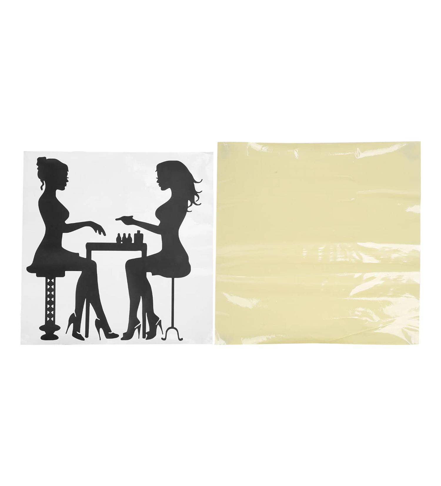Nail Salon Wall Sticker PVC Vinyl Waterproof Wonderful Nail Art Window Sticker Durable Stylish for Nail Salons Beauty Salons(S) - Buy Online on GoSupps.com