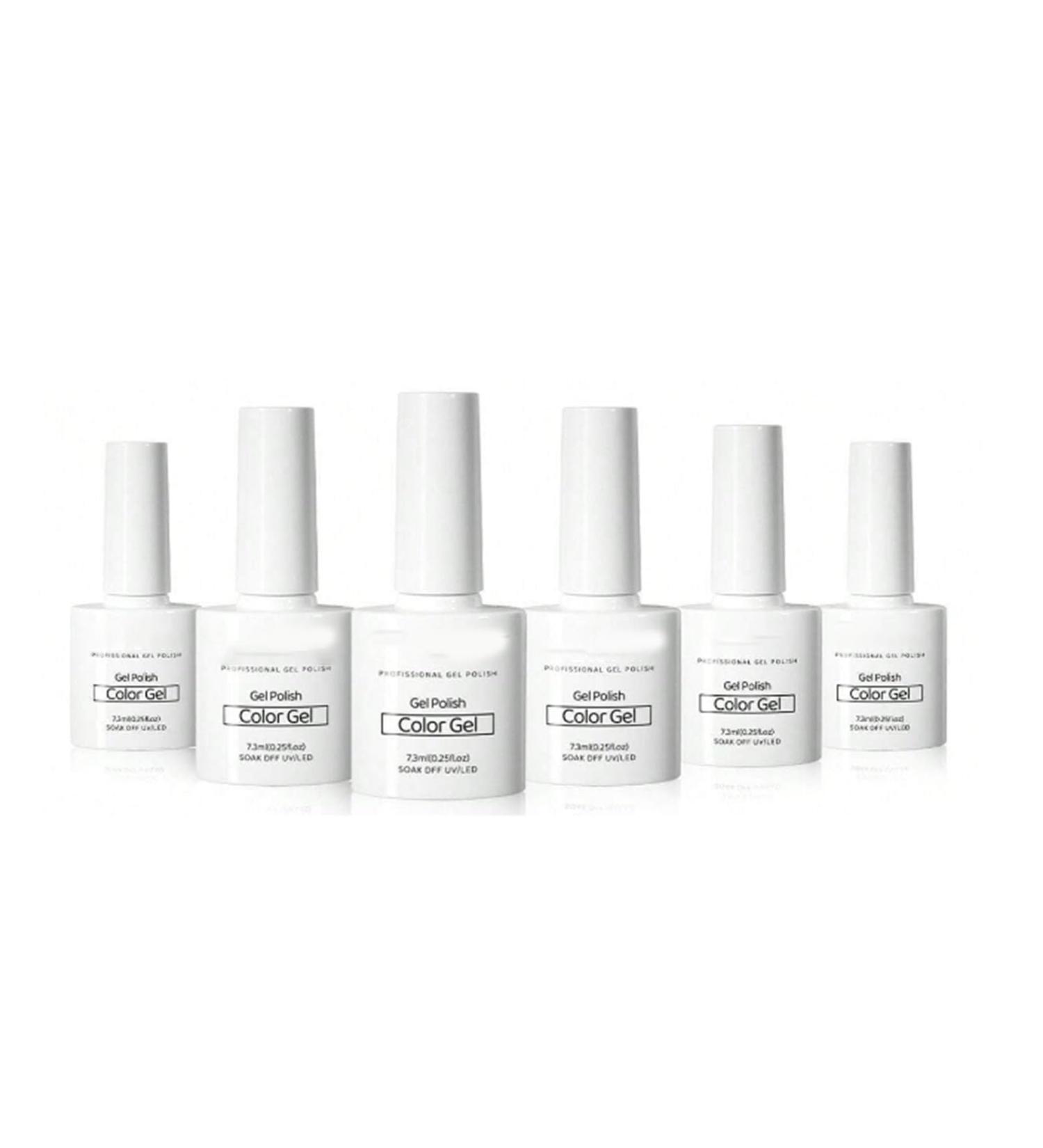 6 Colors Nail Art Gel Paint Long Lasting Prevent Cracking Nail Polish Glue for Salon Home Use - Buy Online on GoSupps.com