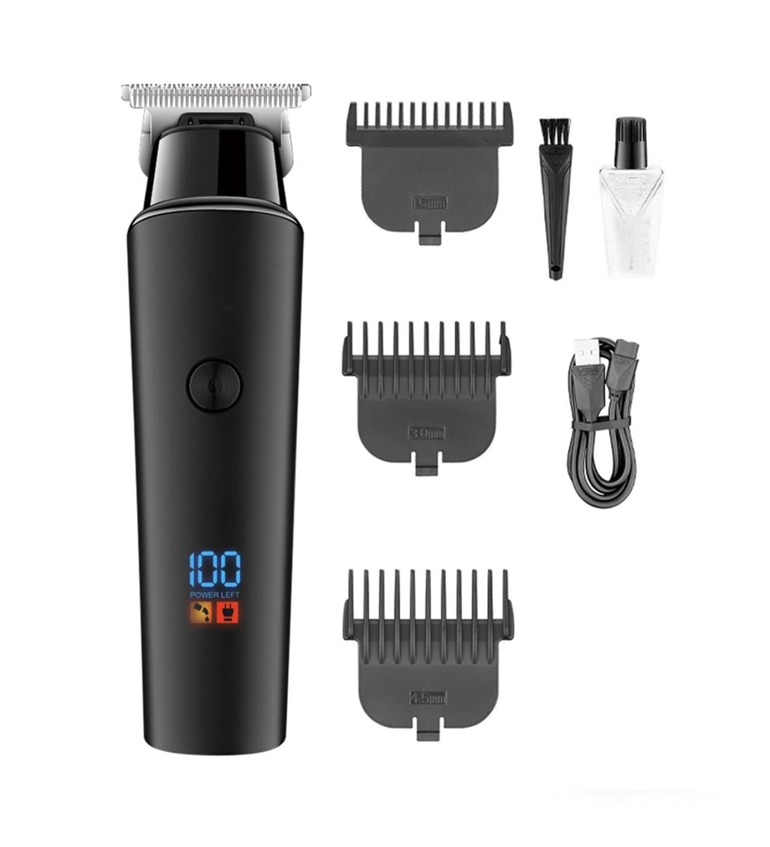Pro Hair Clipper Professional USB Charging Electric Hair Trimmer Cordless Barber Hair Clipper for Men with LED Display - Buy Online on GoSupps.com