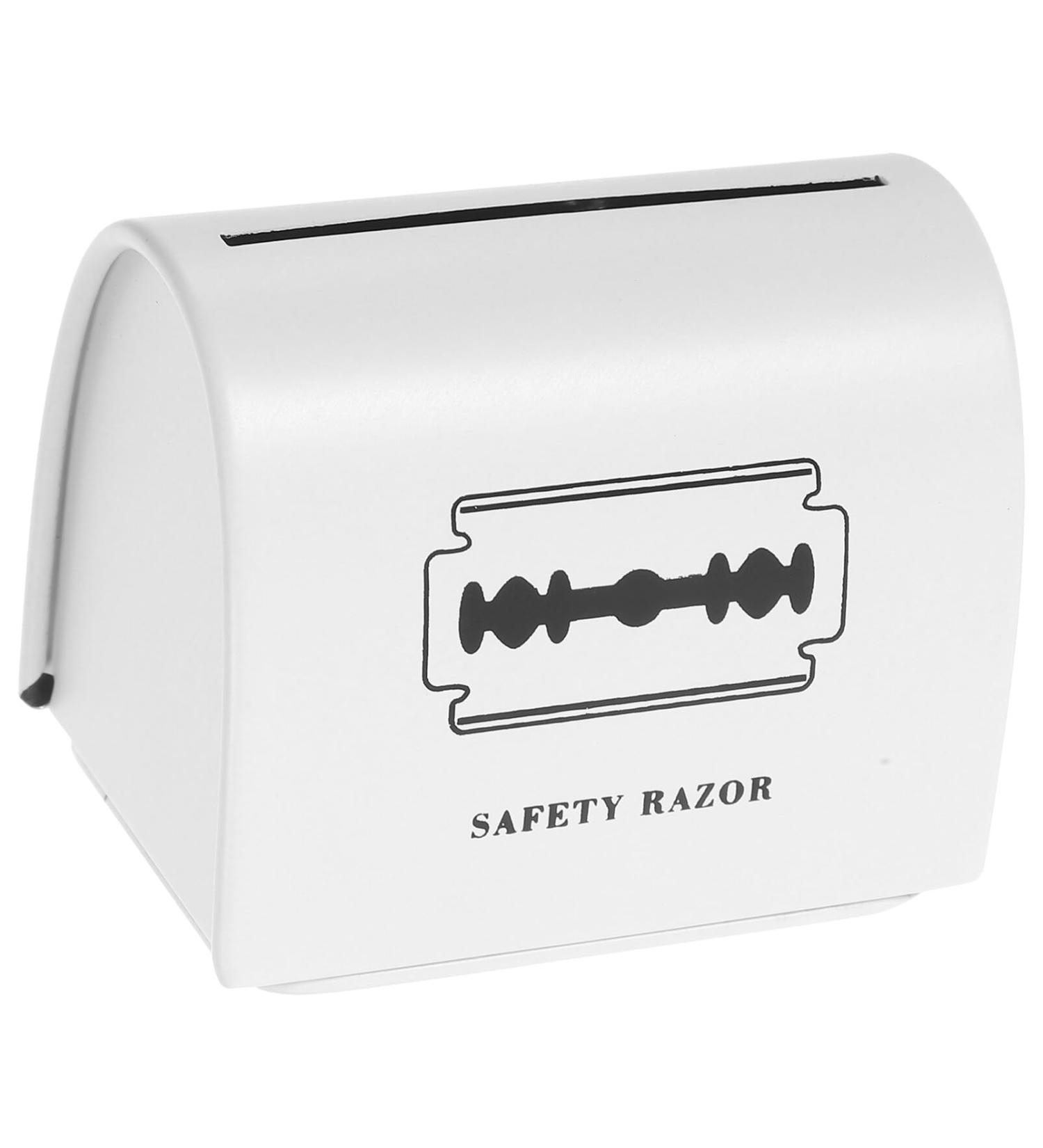 FRCOLOR Metal Razor Blade Disposal Case - Safe & Secure Blade Disposal Container for International Shipping - Buy Online on GoSupps.com