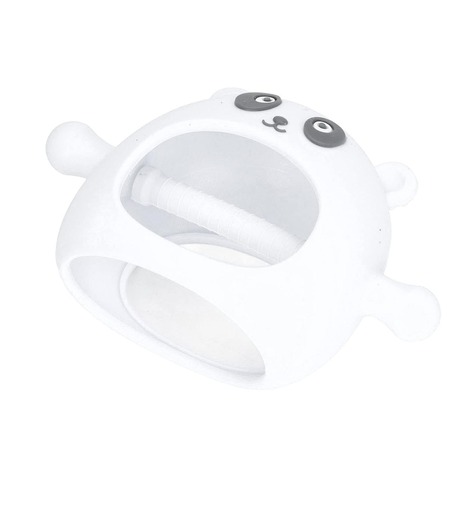 Silicone Hand Teether Toy - Wearable Wrist Teething Chew Toy for Babies (White) - Buy Online on GoSupps.com