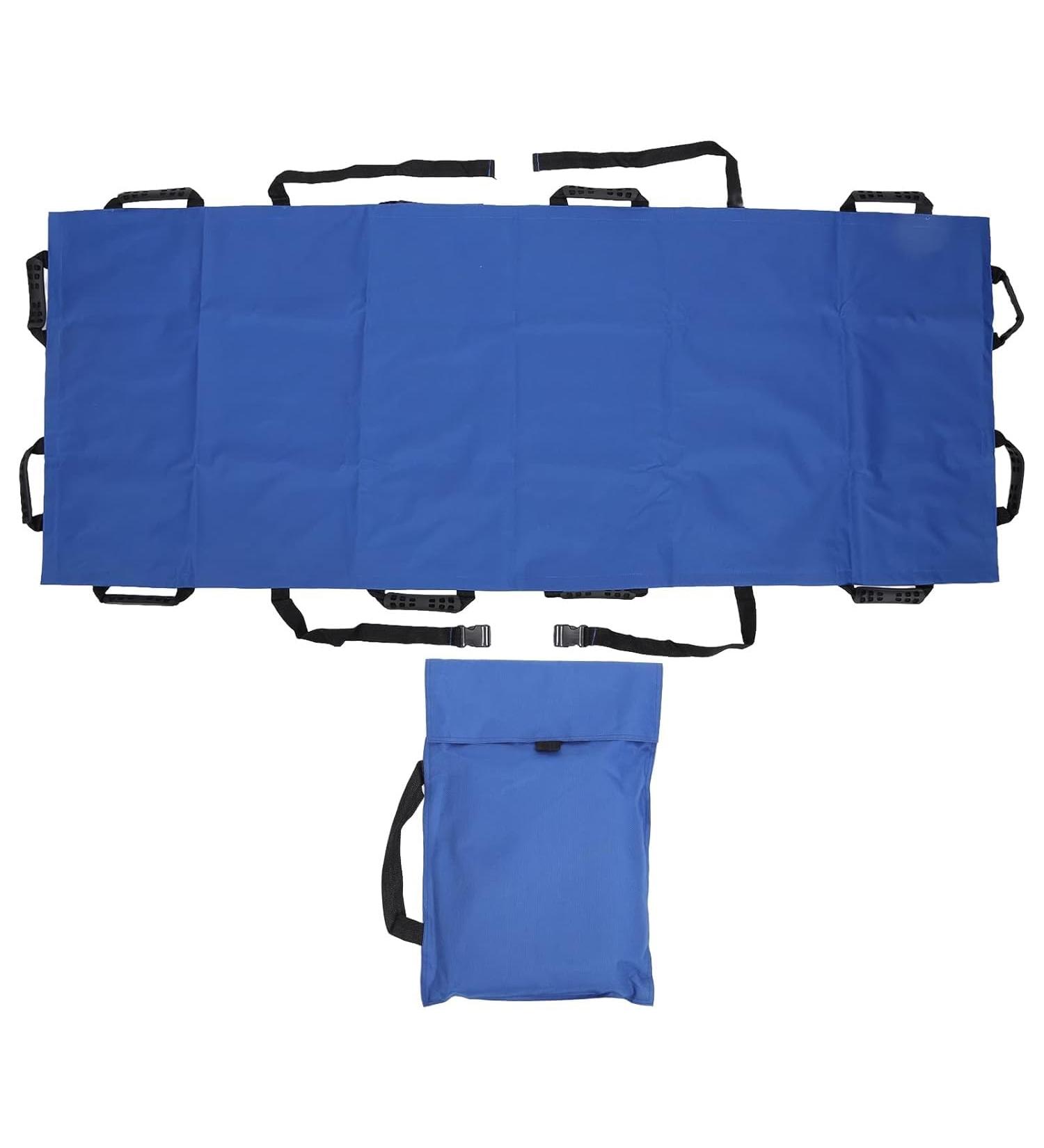 Transport Unit with 12 Handle Design Collapsible Soft Stretcher Transport Stretcher Patient Transport Rescue Stretcher Gurney First Aid Stretcher Mattress Suspenders Blue - Buy Online on GoSupps.com