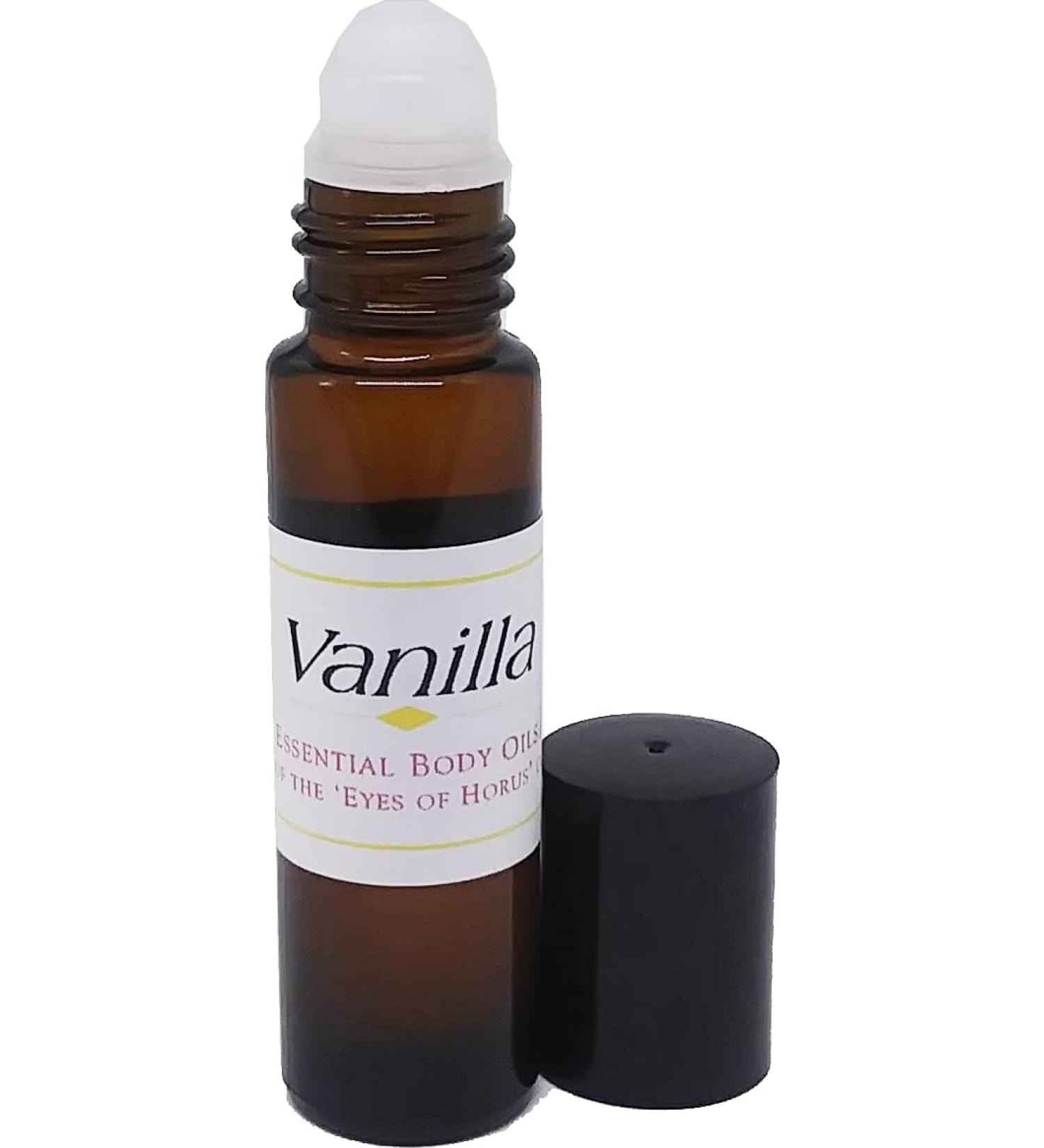 Vanilla Scented Body Oil Fragrance Roll-On - Gold - 1/3 oz. - ID#23196