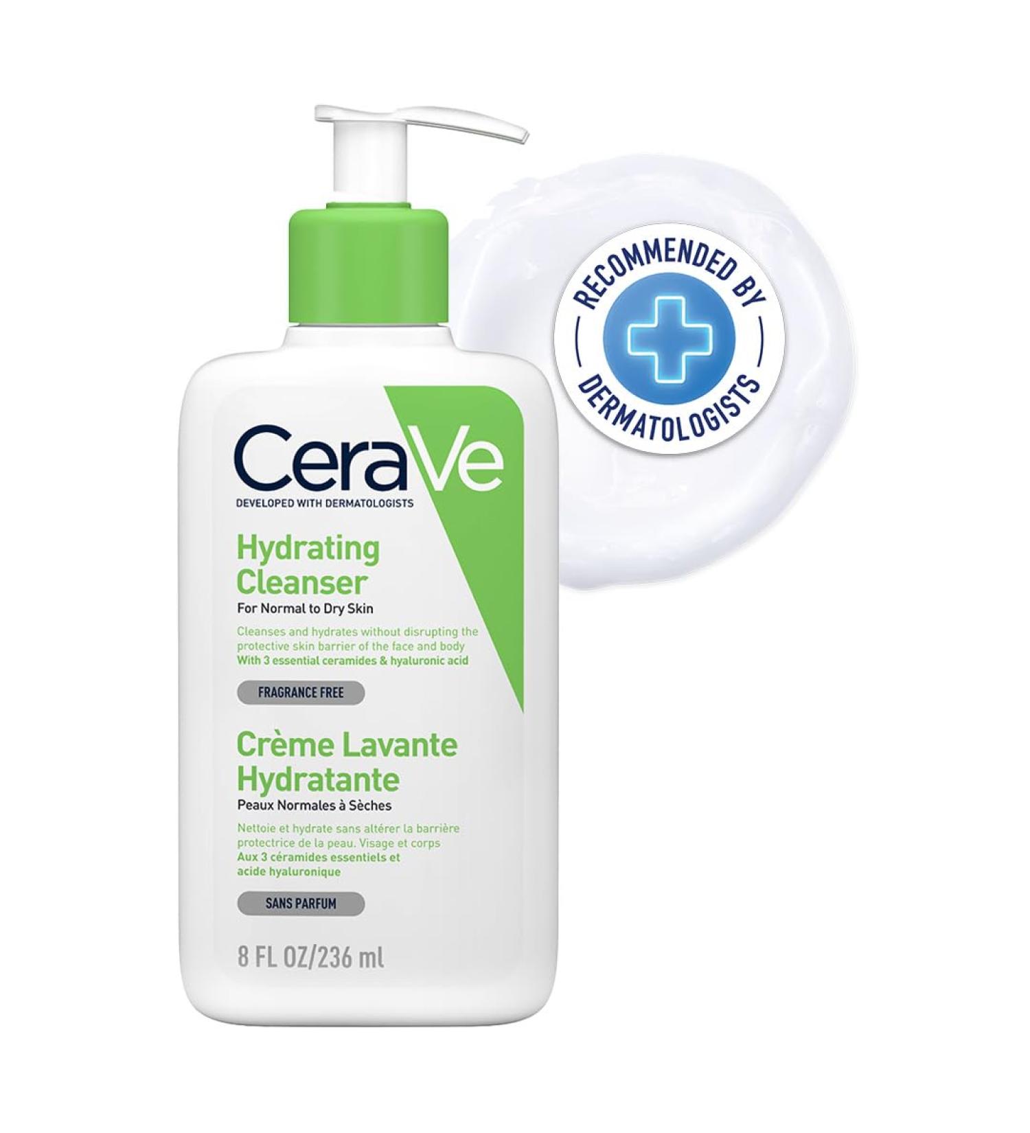 CeraVe Moisturizing Cleanser for Normal to Dry Skin - Fragrance-Free 236 ml | International Shipping Available - Buy Online on GoSupps.com
