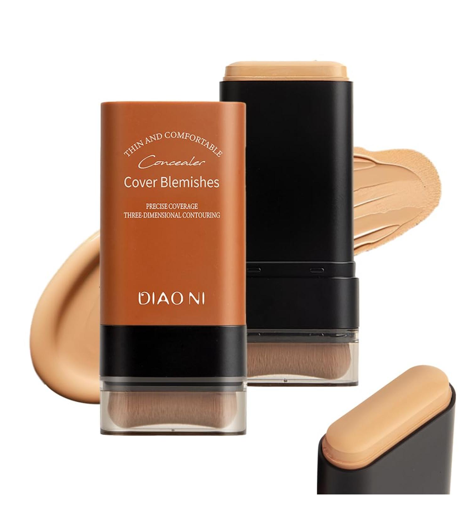 Hydrating Lightweight Foundation Stick with Brush Medium-to-Full Coverage Foundation Stick Makeup Buildable Foundation Stick Face Contour Stick Instantly Balance&Even Complexion (Wheat color 0) Wheat Color 1 count (Pack of 1) - Buy Online on GoSupps.com