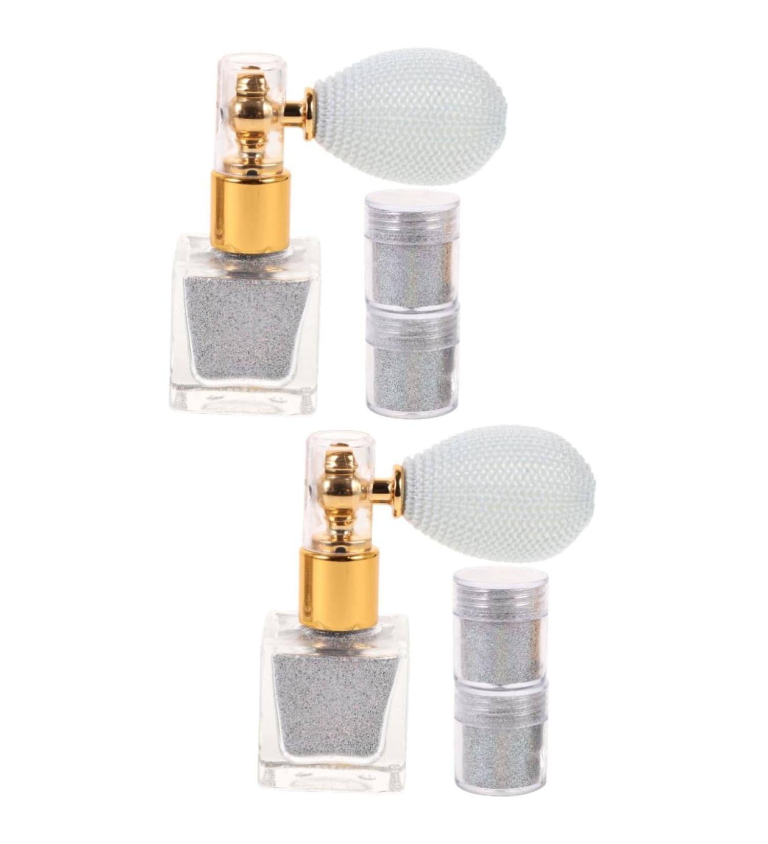 FOMIYES 2 Sets Glitter Powder Shimmer Powder Body Glitter Spray Highlighter Powder Spray Manicure Dusting As Shown 1x2pcs 7.4X6.8CMx2pcs - Buy Online on GoSupps.com