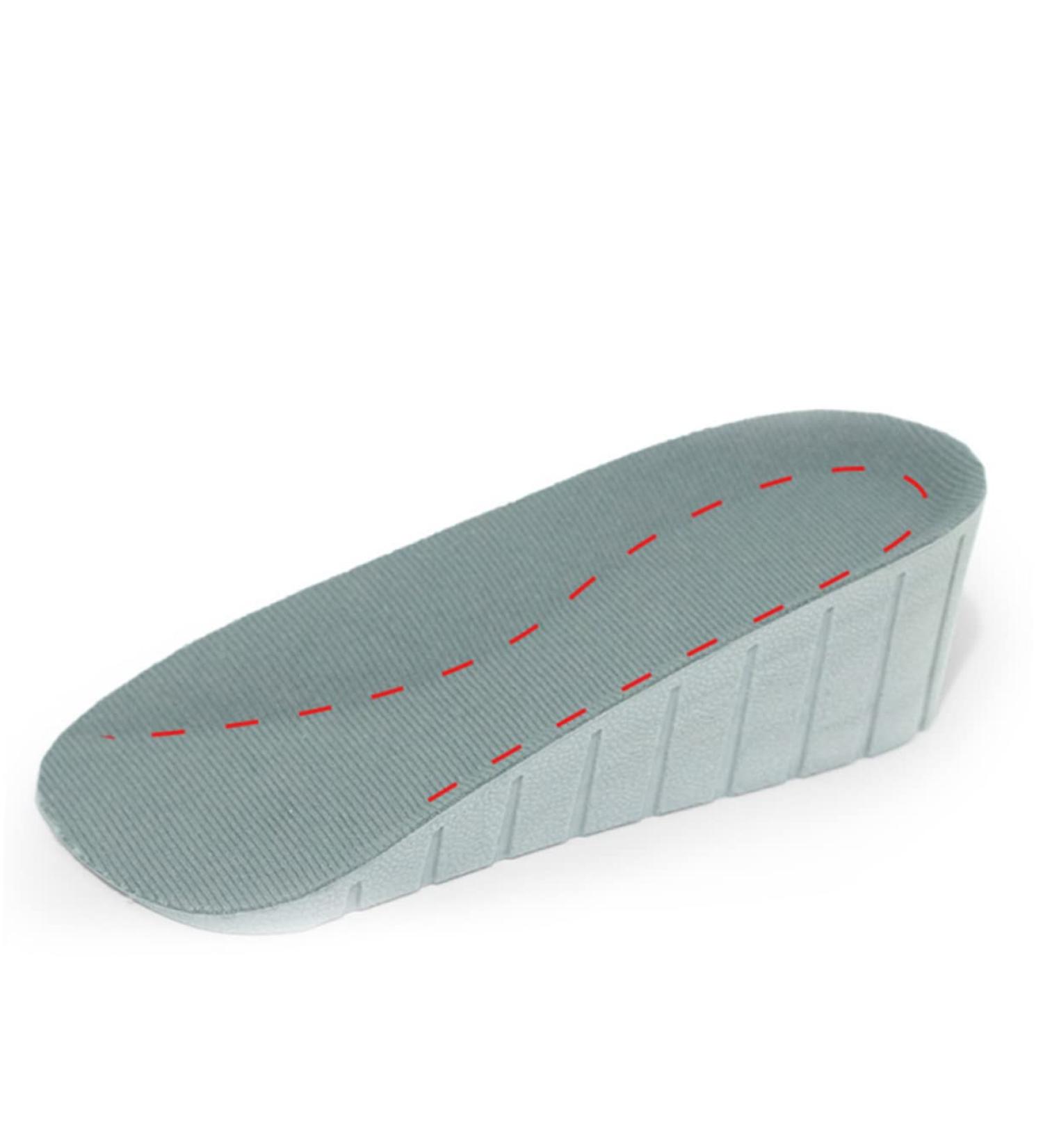 FOMIYES Height Increase Insoles - Non-Slip Shoe Lift Cushion Pads for Comfort & Support | Heightening Inserts in Grey 11.5x8cm - Buy Online on GoSupps.com