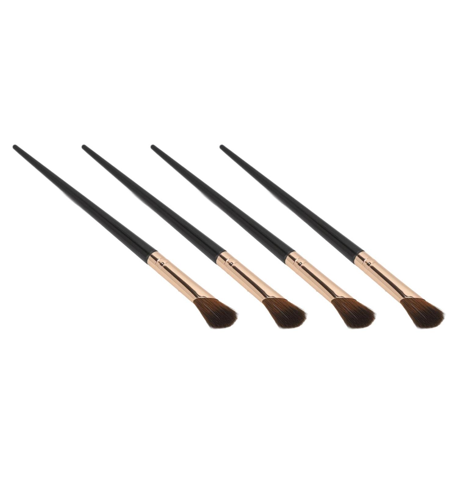 Zetiling 10pcs Sickle Shaped Nose Contour Brushes - Soft Hair Makeup Brush Set for Precision and Comfort | International Shipping - Buy Online on GoSupps.com